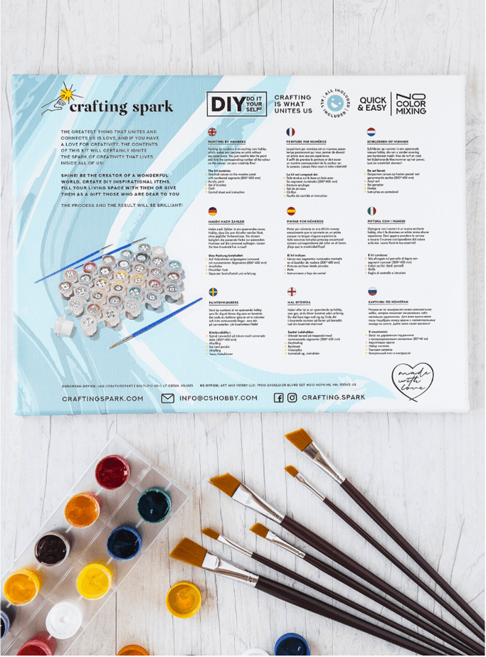Painting by Numbers kit Crafting Spark Sunset A081 19.69 x 15.75 in