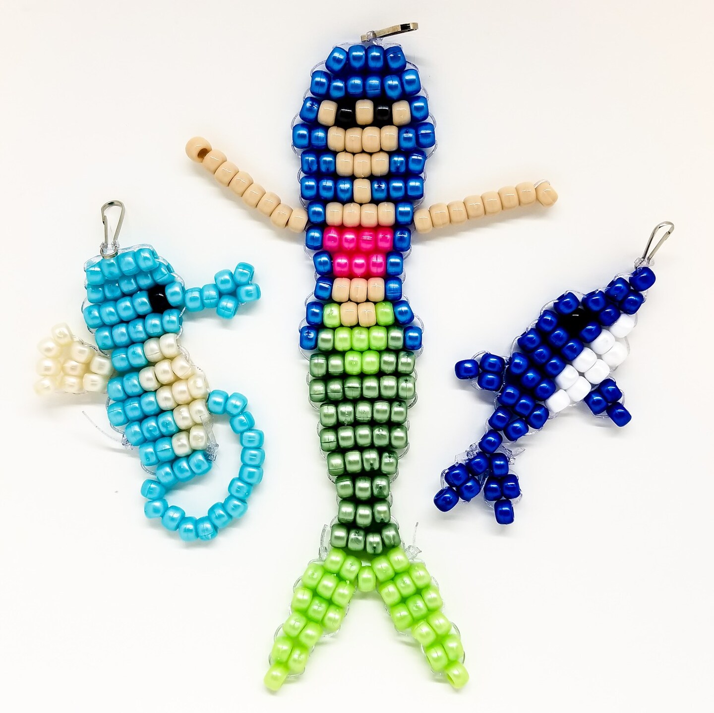 Ink and Trinket Kids Mermaid Craft Kit, Pony Bead Sets