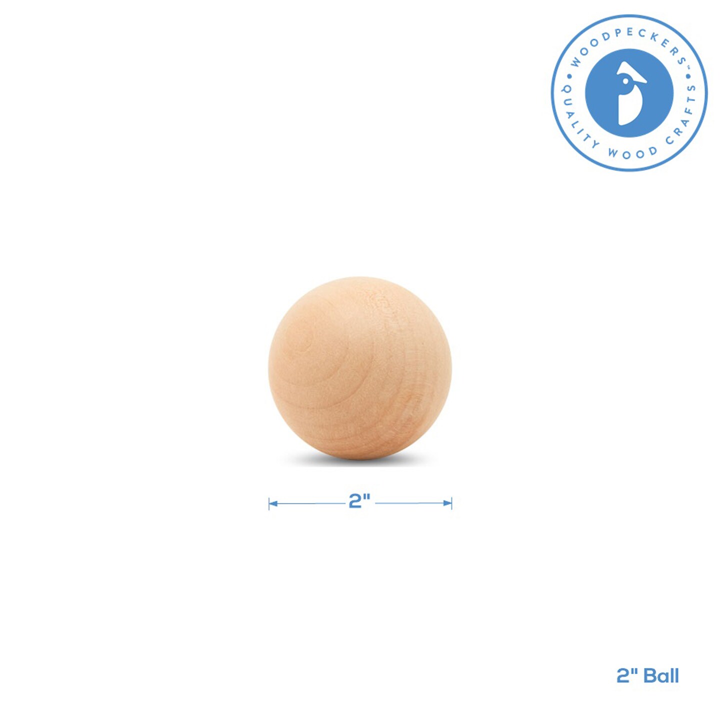 Wooden Balls, Assorted Unfinished, Round, Birch Hardwood Craft Balls