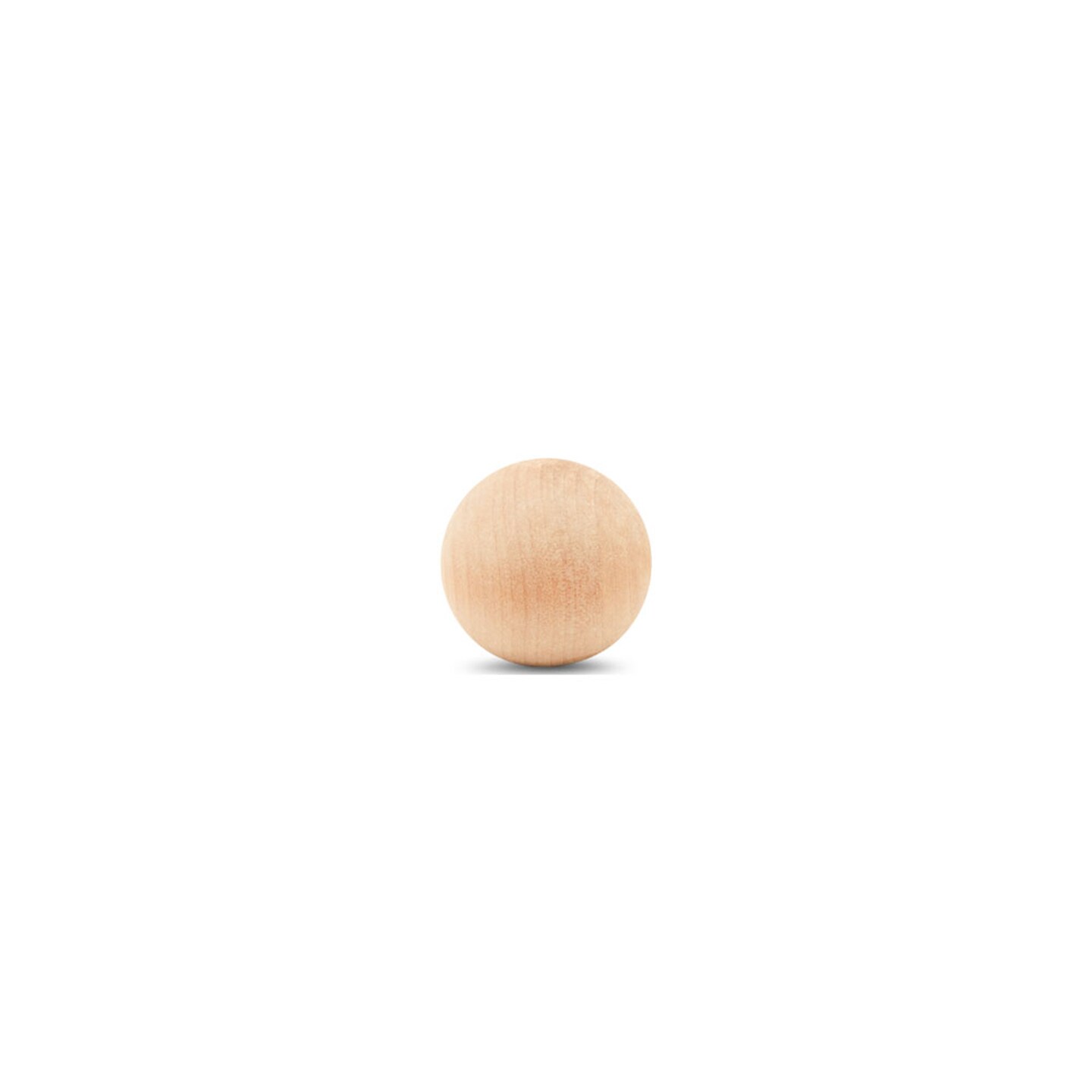 Wooden Balls, Assorted Unfinished, Round, Birch Hardwood Craft