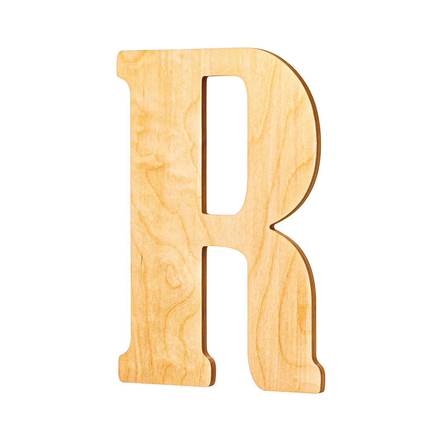 23 In. Letter R, Unfinished Vintage Wood Letter (R)