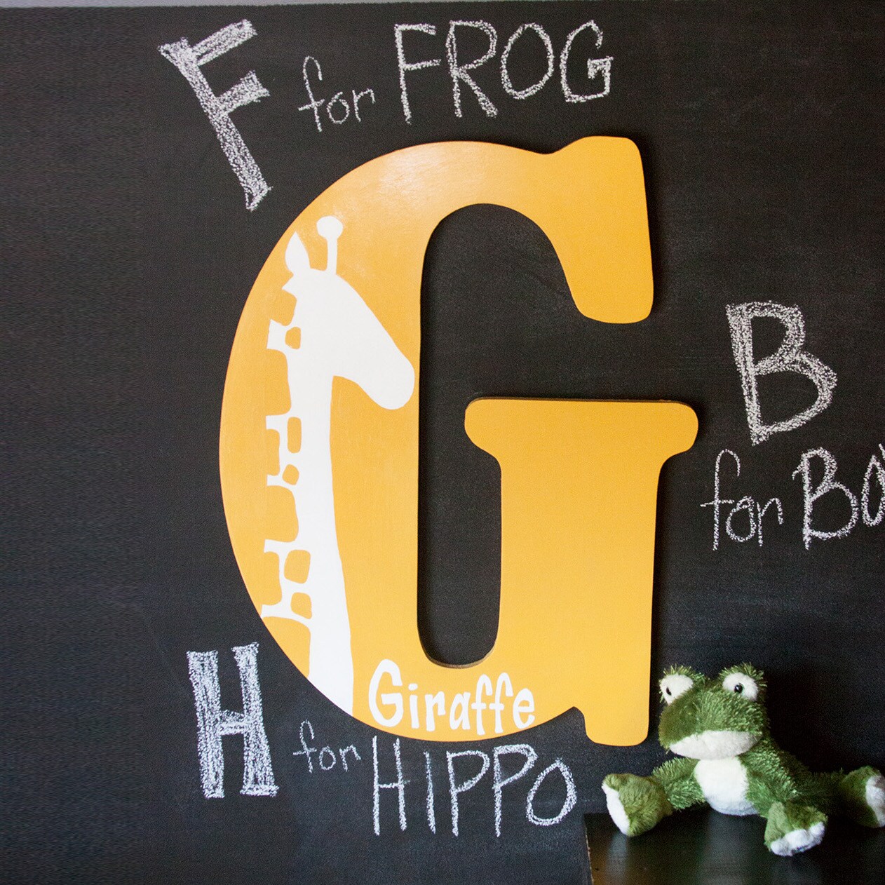 23 In. Letter G, Unfinished Vintage Wood Letter (G)