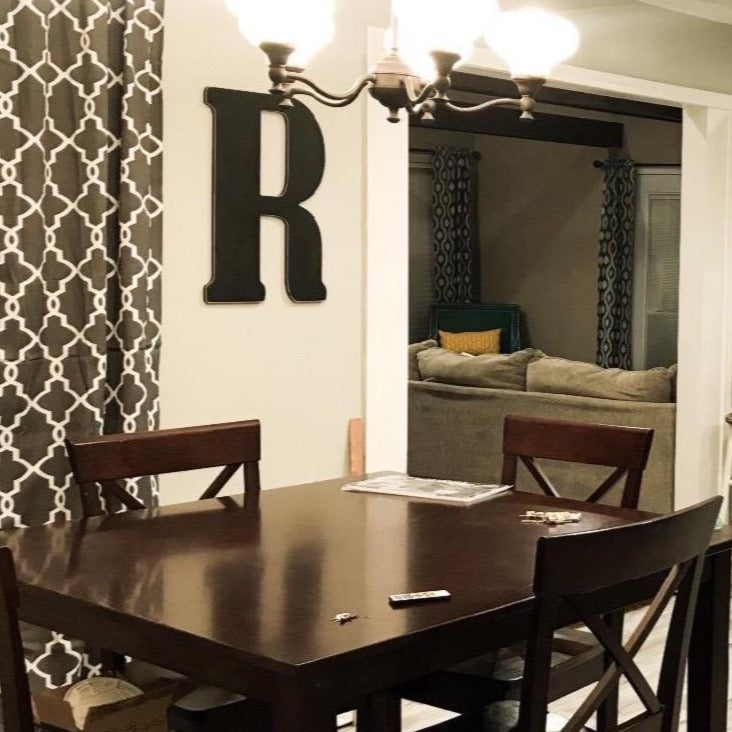 23 In. Letter R, Unfinished Vintage Wood Letter (R)