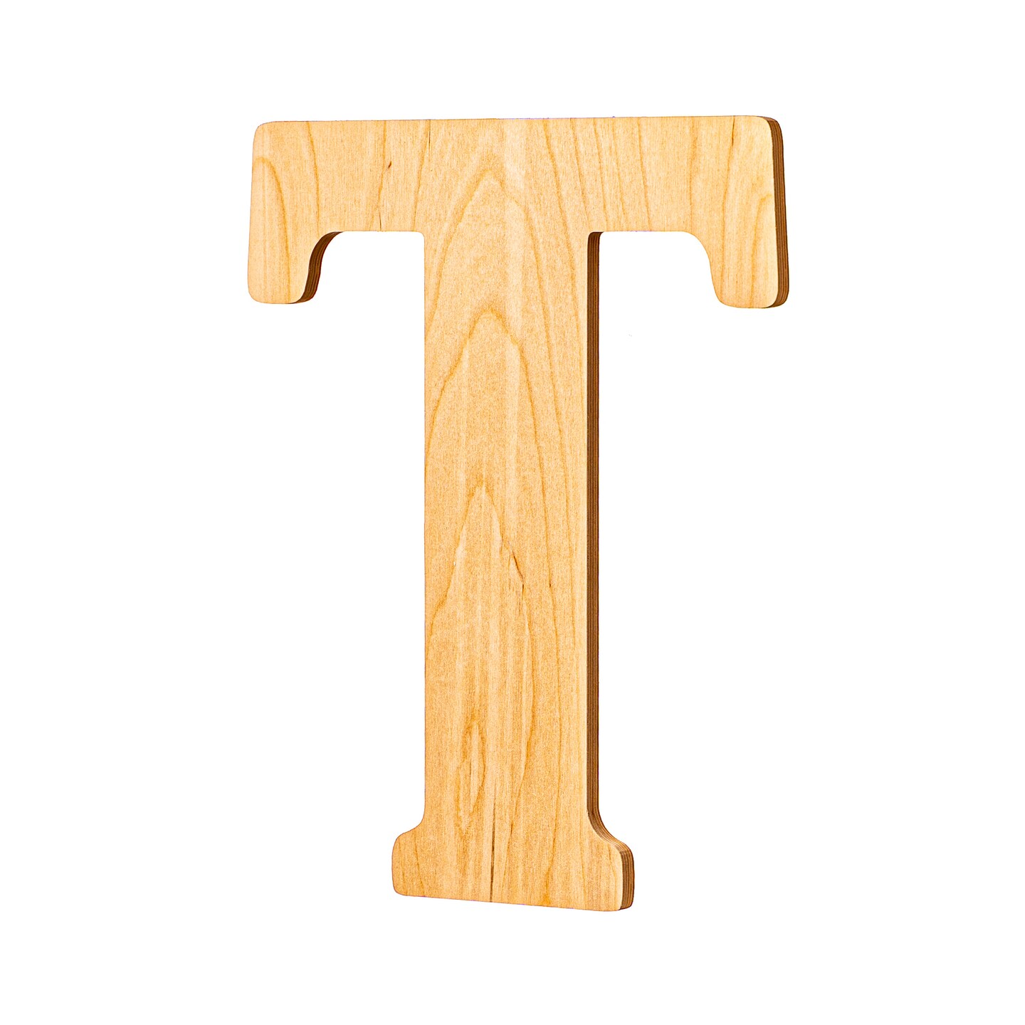 23 In. Letter T, Unfinished Vintage Wood Letter (T)