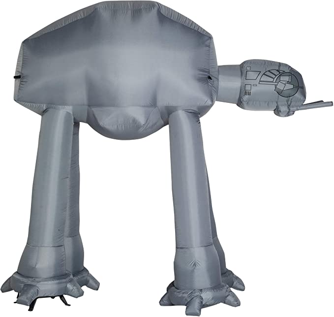 9&#x27; Gemmy Airblown Inflatable Star Wars AT-AT Walker w/ Christmas Lights Yard Decoration 37523