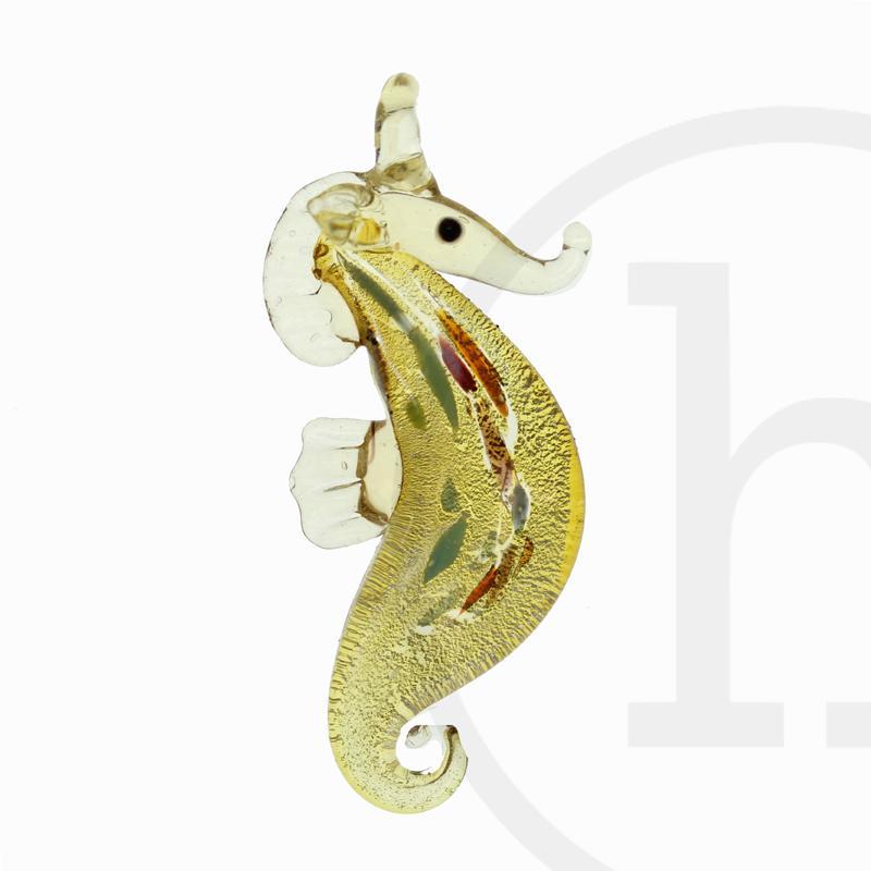 65x27mm Amber Glass Seahorse Pendant Pendants Michaels