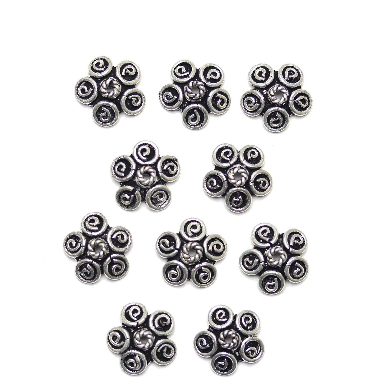 Silver Plated Copper Base Large Bead Caps 4x14mm Michaels Silver plated copper base large bead caps 4x14mm michaels