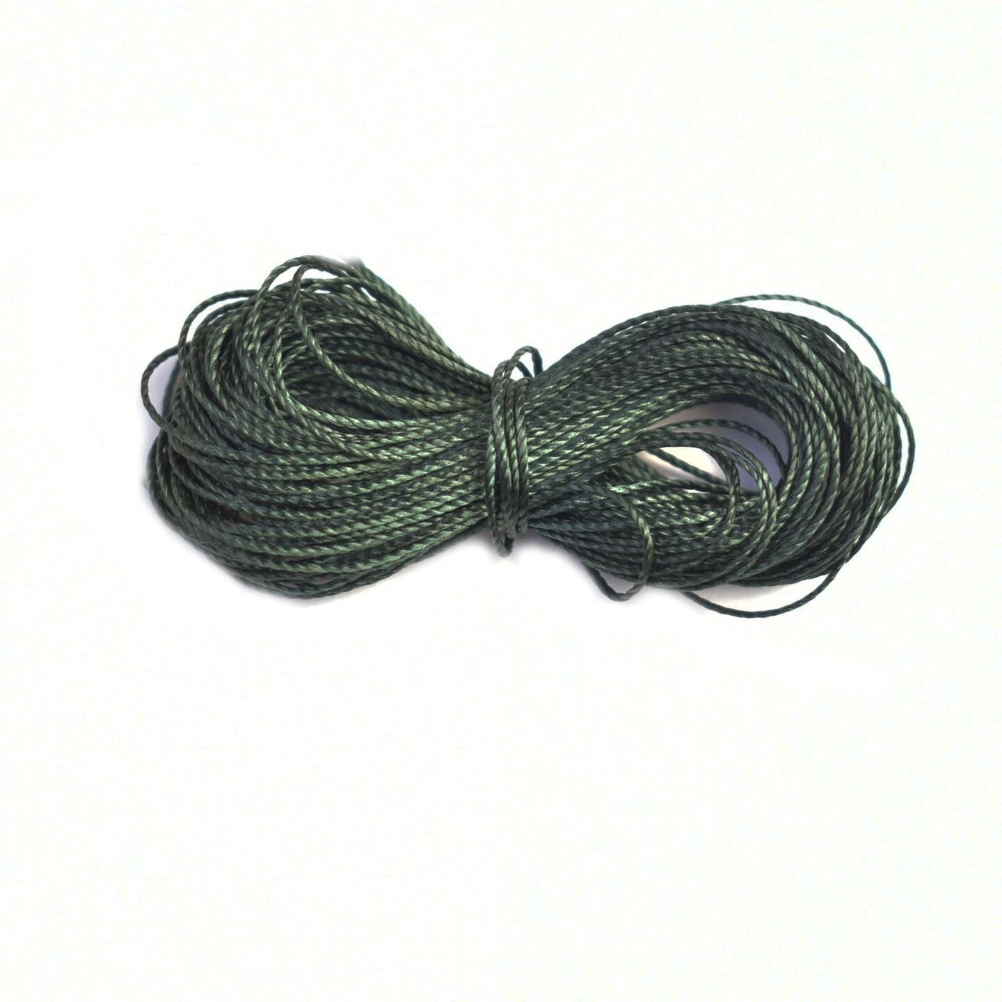 Dark Green Nylon Monocord Thin Beading Thread .12mm (Can Use a 12