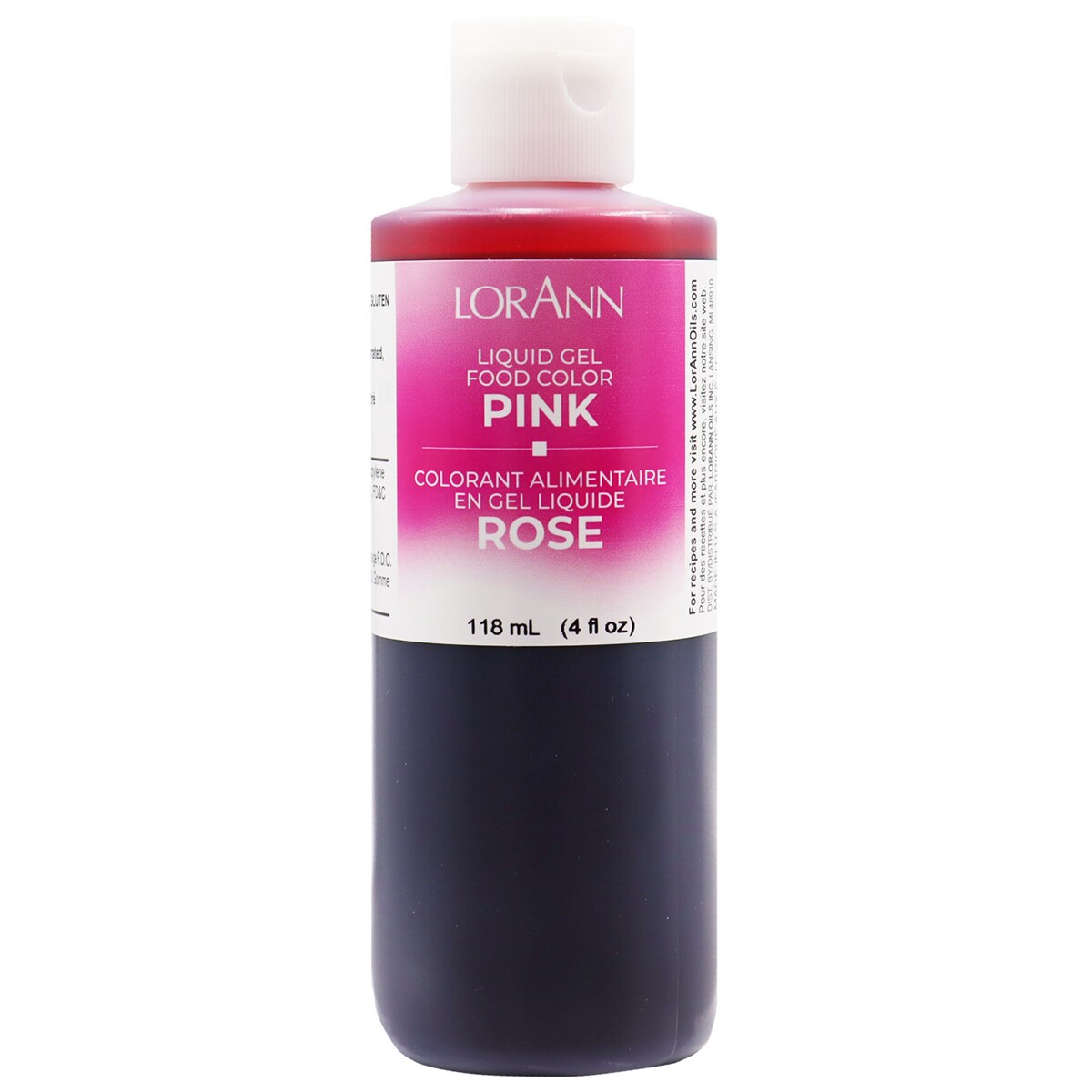 LorAnn Oils Pink Liquid Gel Food Color, 4 ounce