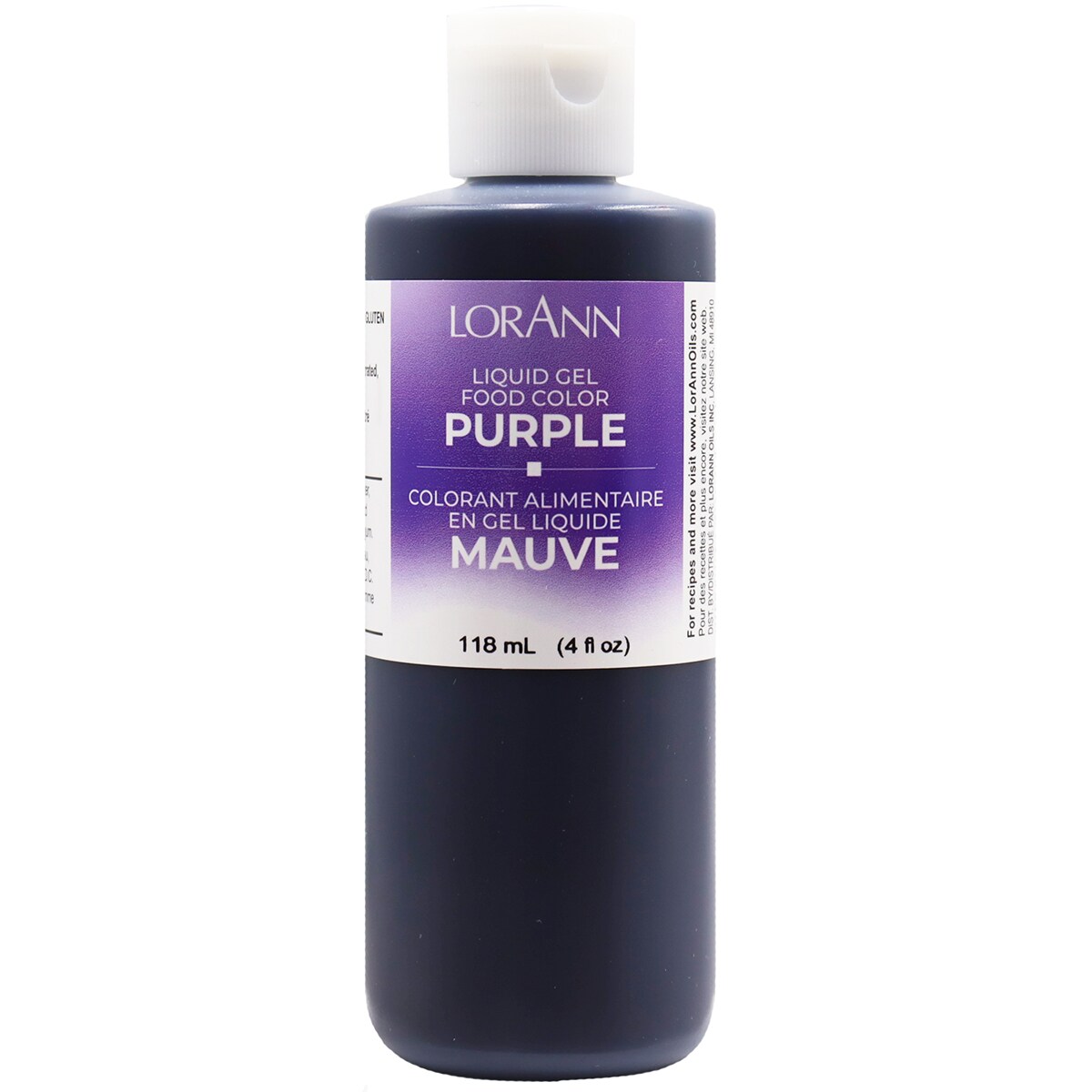 LorAnn Oils Purple Liquid Gel Food Color, 4 ounce