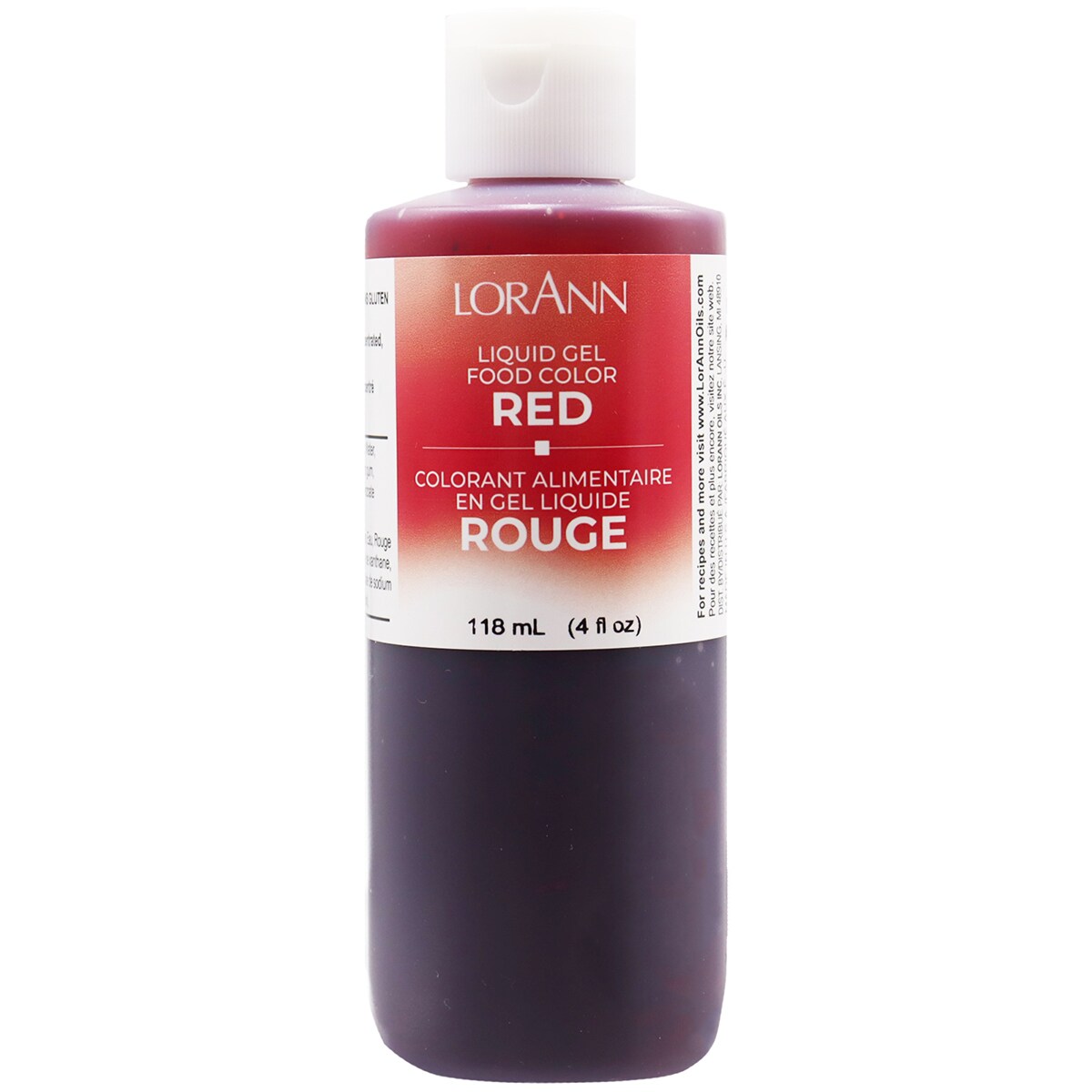 LorAnn Oils Red Liquid Gel Food Color, 4 ounce