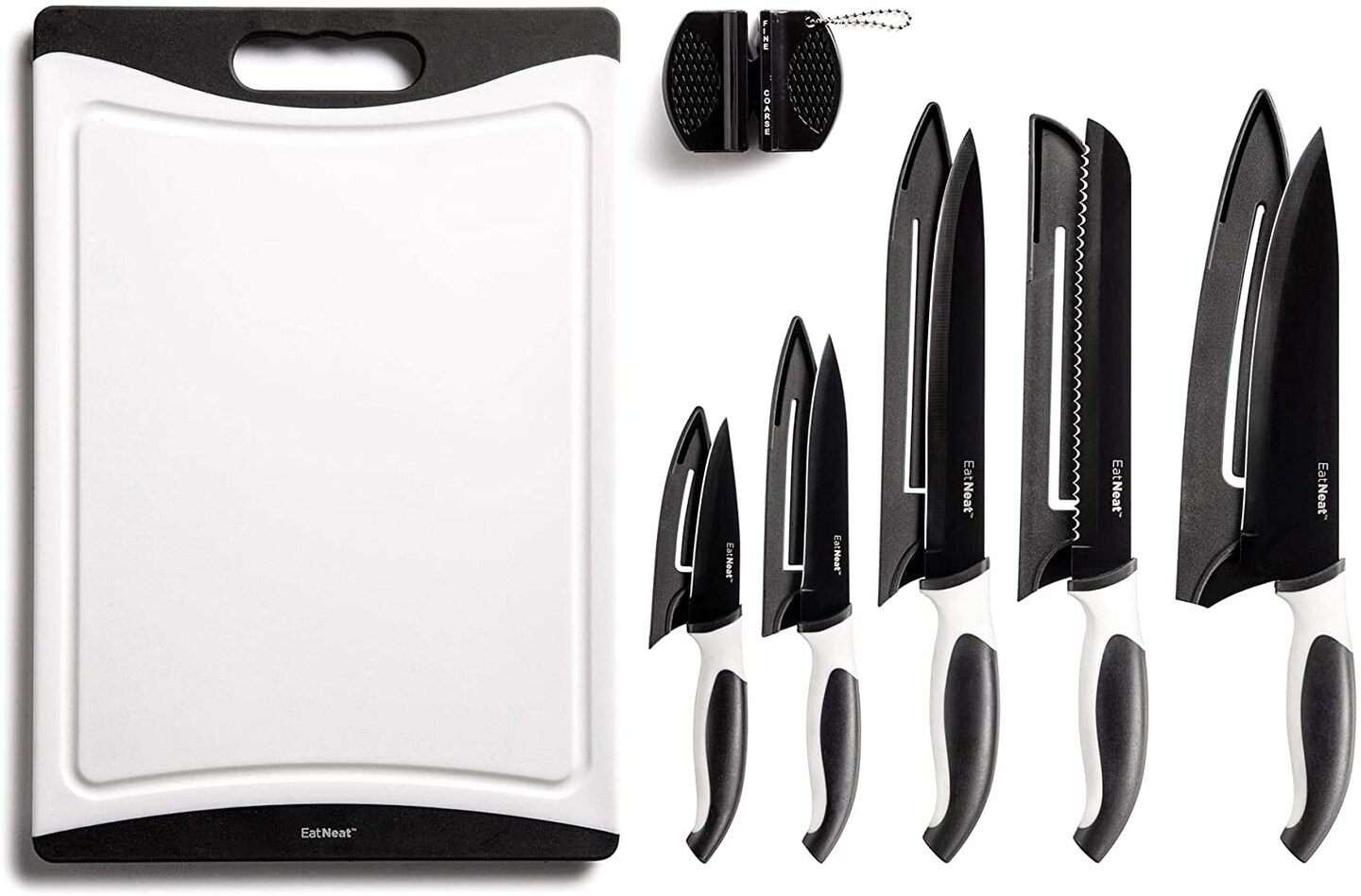 EatNeat 12Piece Kitchen Knife Set Black Michaels