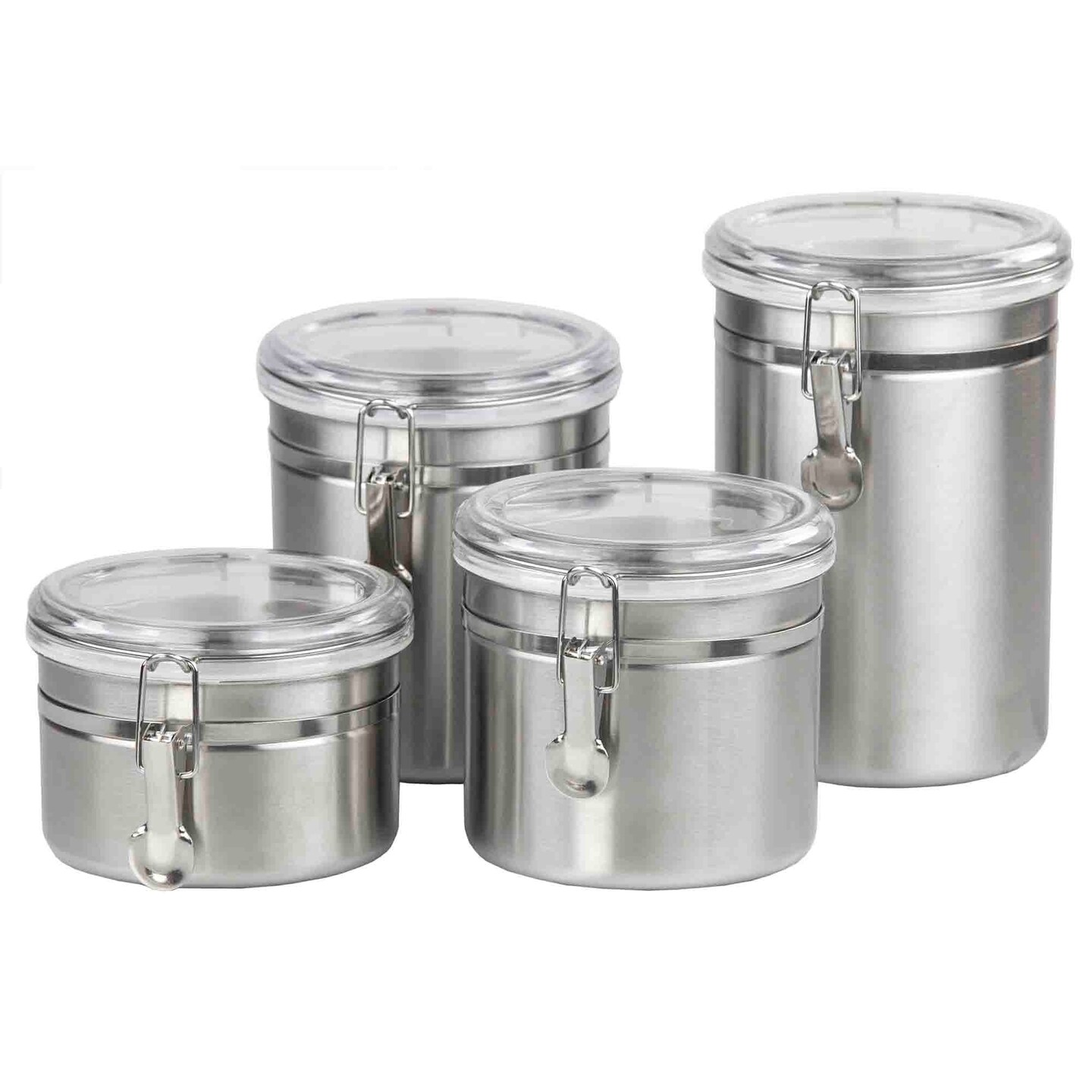 Home Basics 4 Piece Stainless Steel Canister Set Michaels