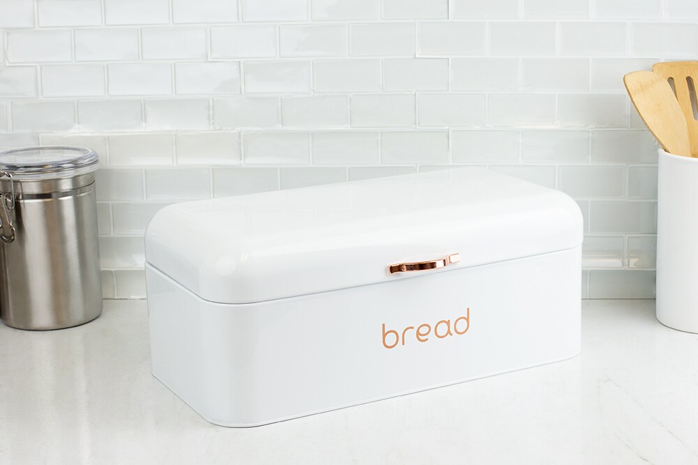 Home Basics Grove Bread Box, White Michaels