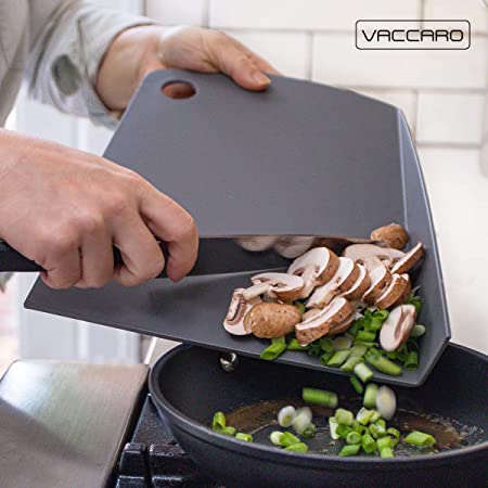 VACCARO Cutting Board Set Grey Black