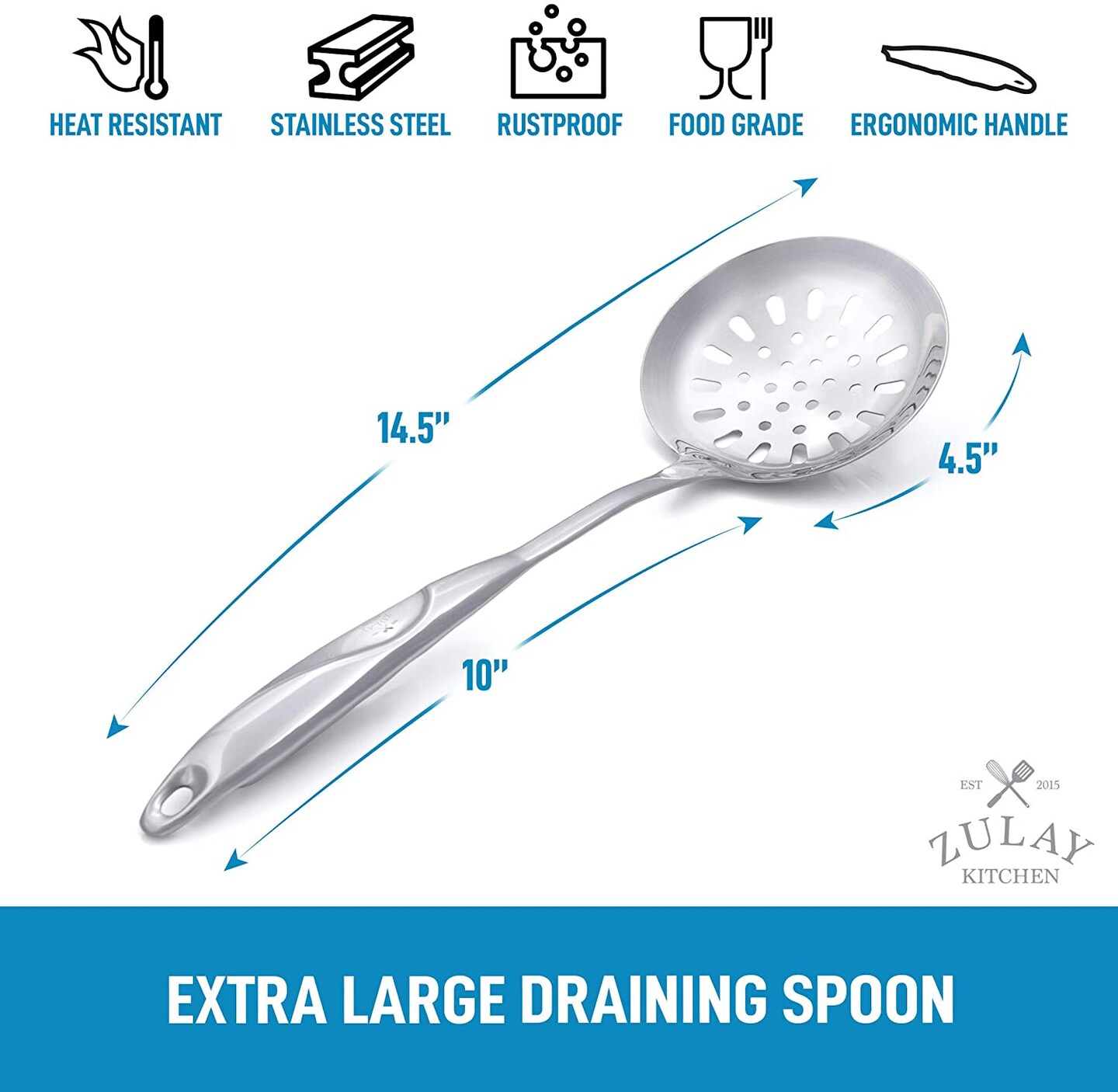 Zulay Kitchen Draining Spoon SS | Kitchen Tools | Michaels