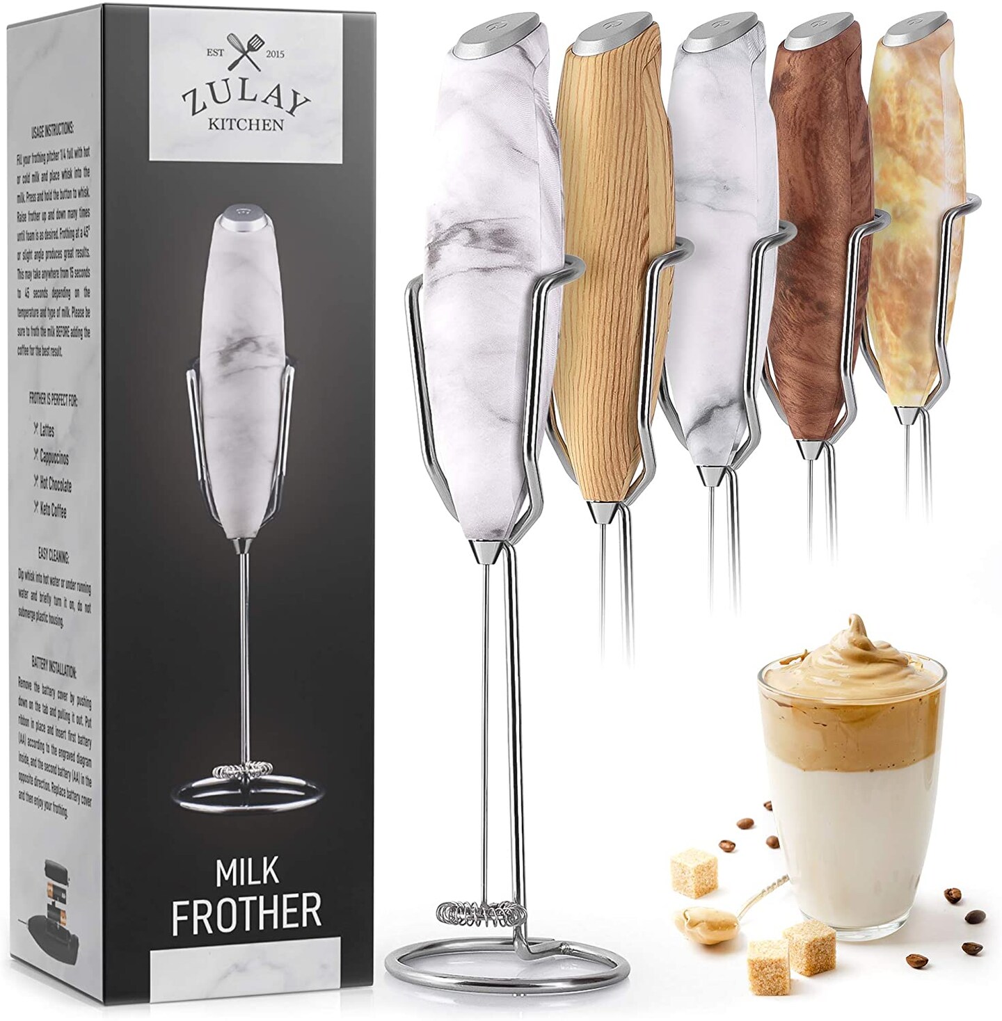  Zulay Kitchen Original Frother Stand for Milk Frothers