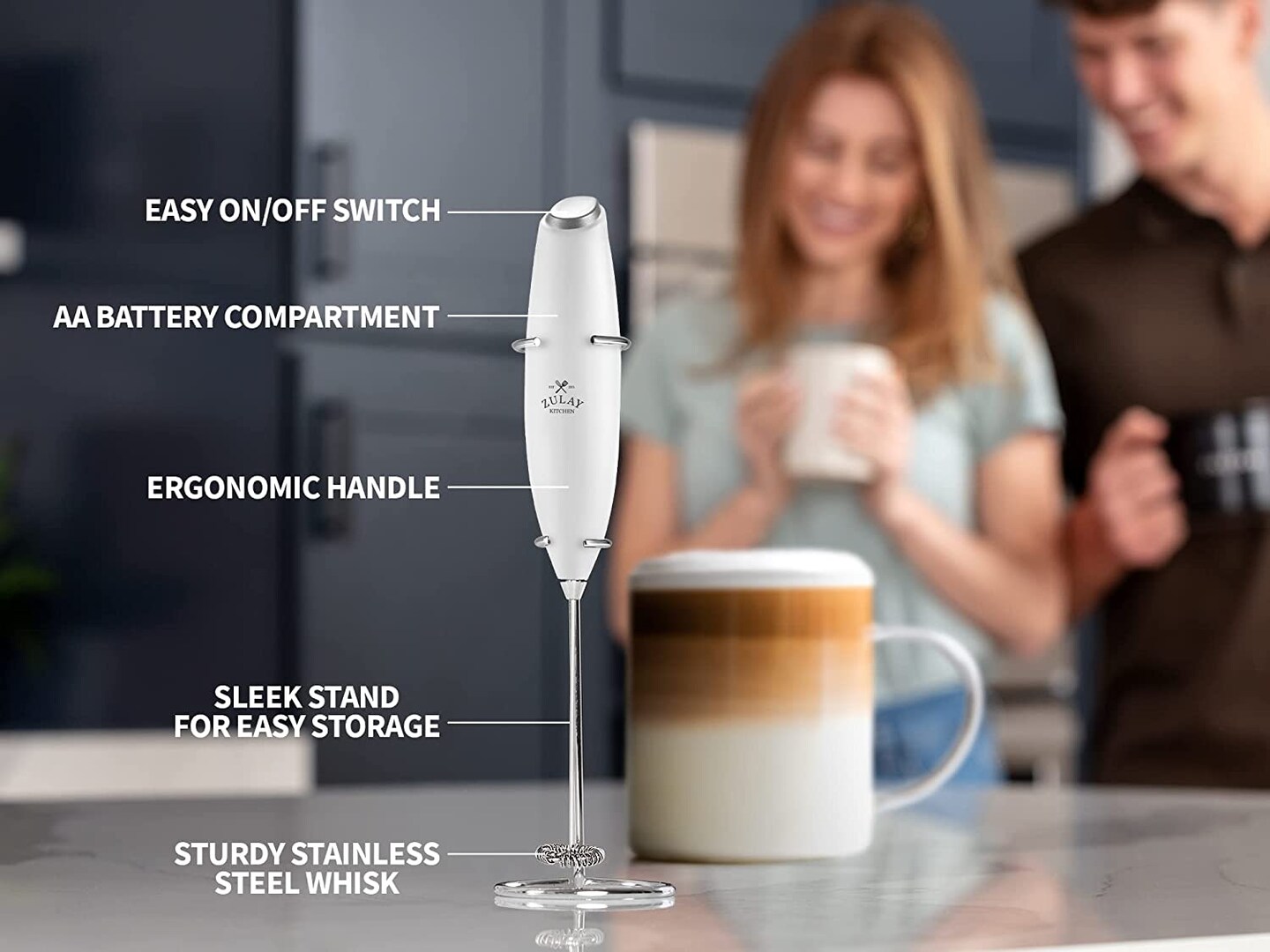 Zulay Milk Frother w/ Stand Small Kitchen Appliances Michaels