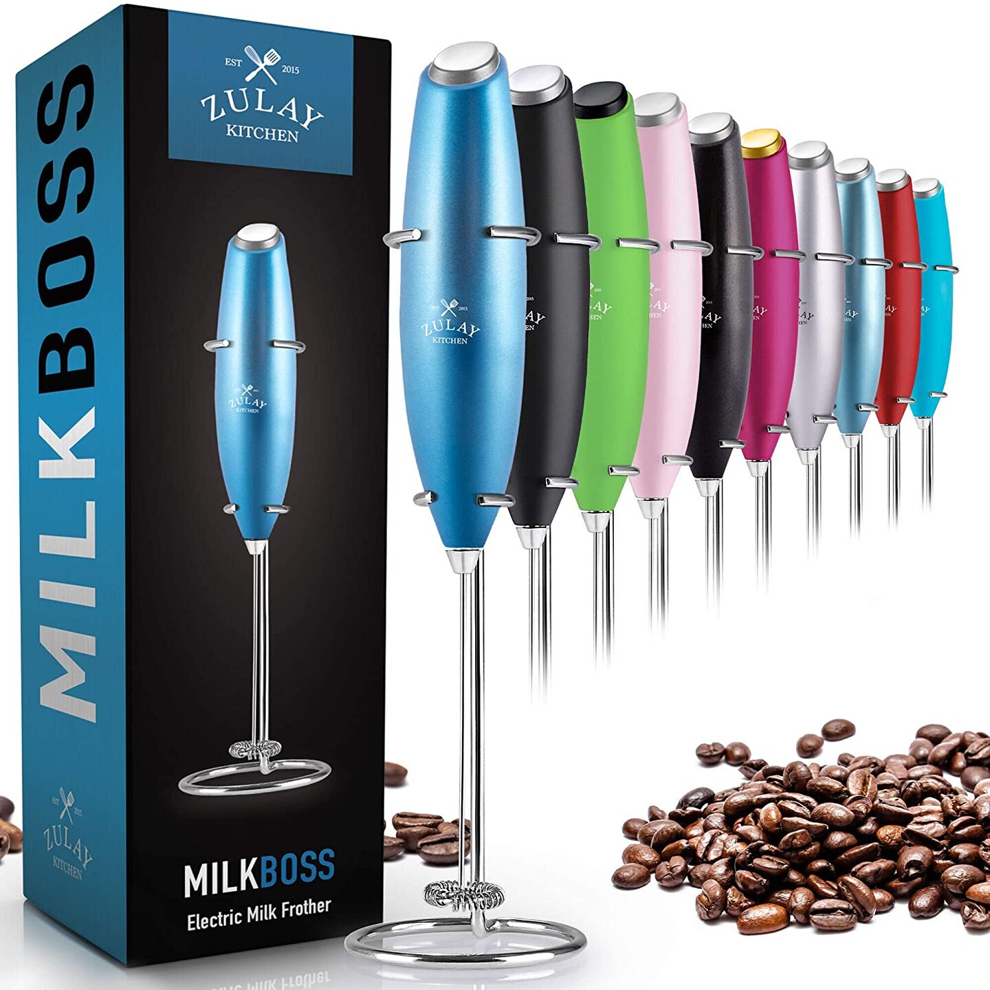 Zulay Milk Frother w/ Stand