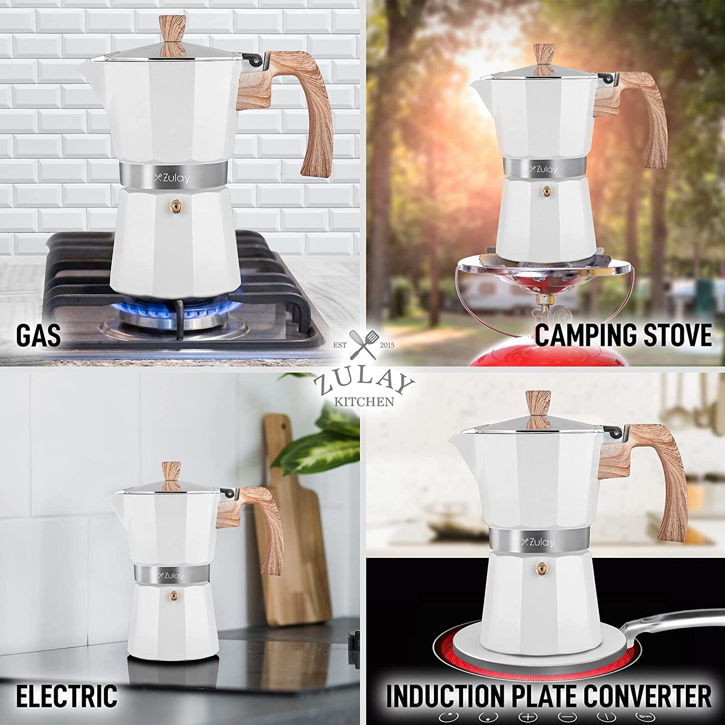 Zulay Moka Pot, 5.5 Cup