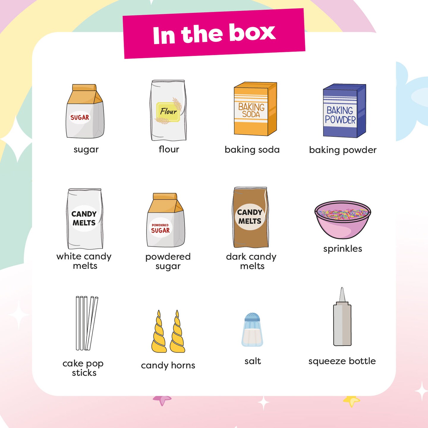 Unicorn DIY Cake Pop All-in-One Baking Kit