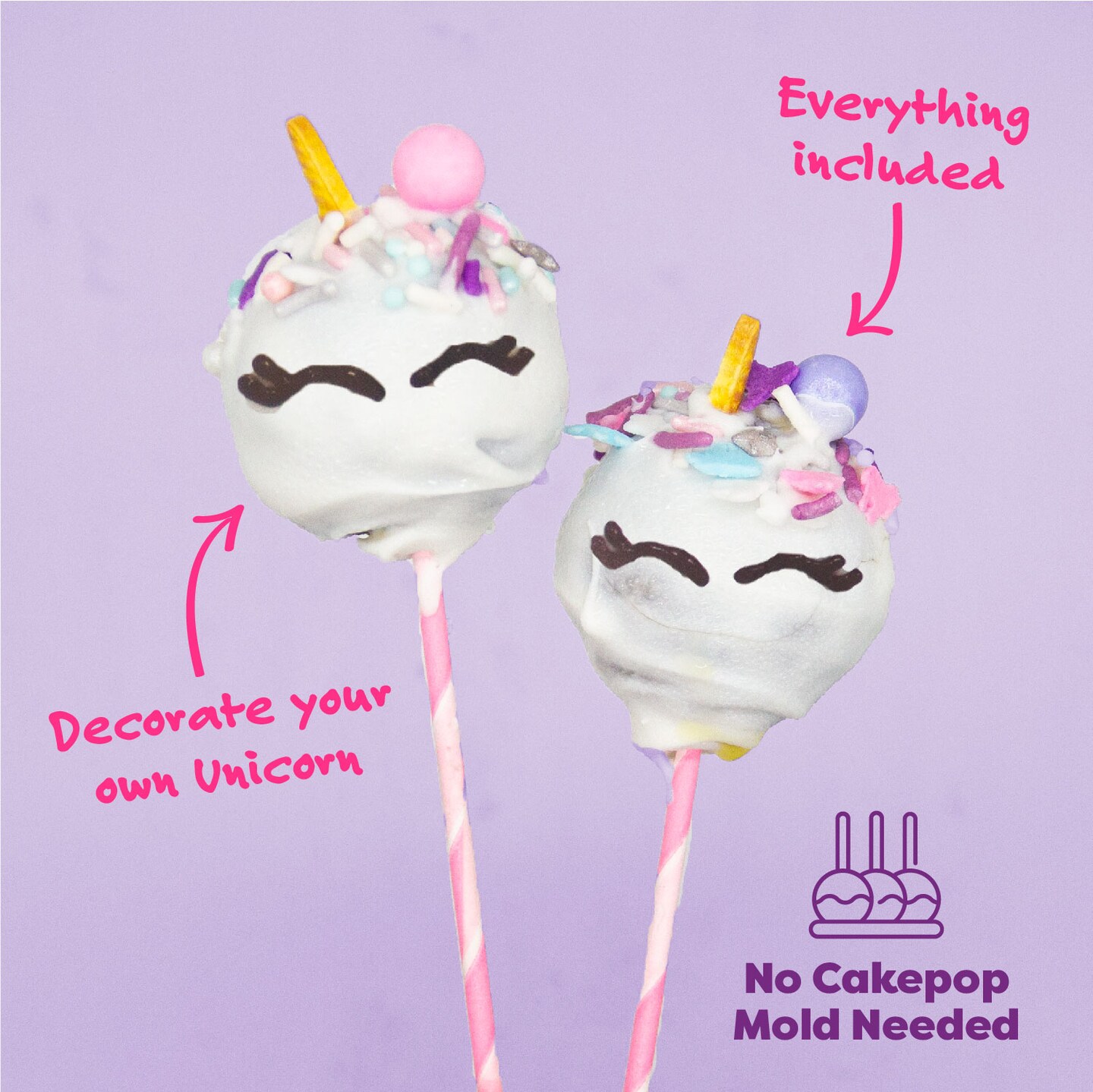 Unicorn DIY Cake Pop All-in-One Baking Kit