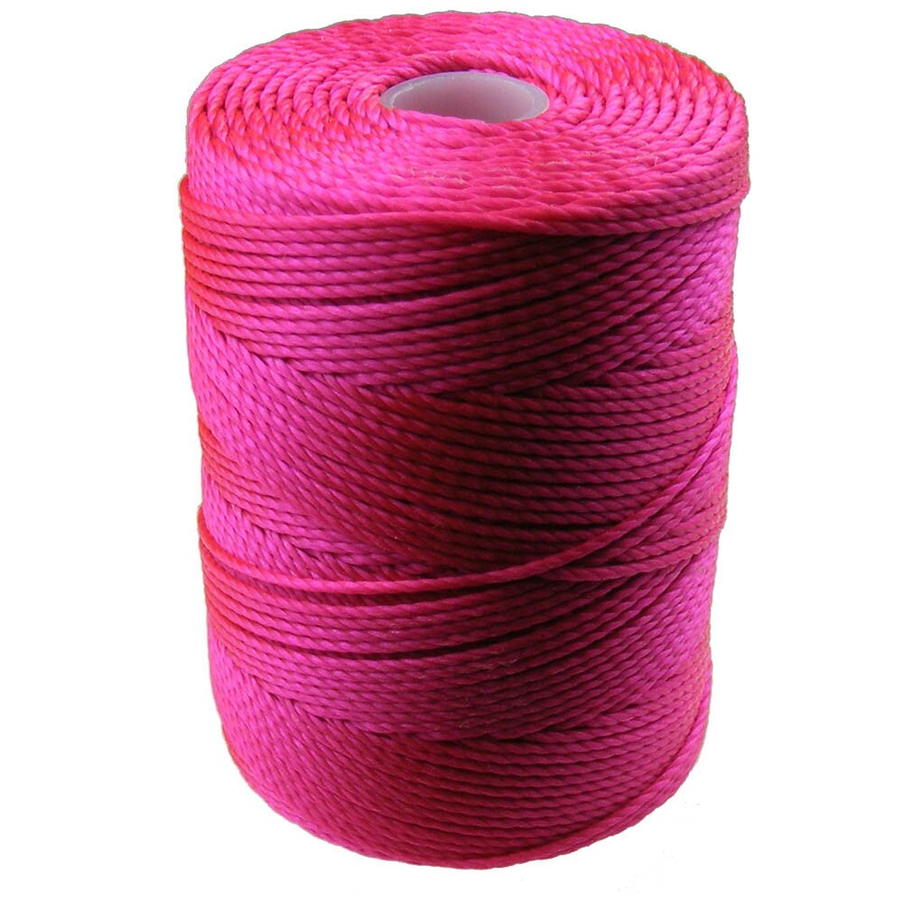 C-LON Bead Cord, Fluorescent Hot Pink - 0.5mm, 92 Yard Spool ...