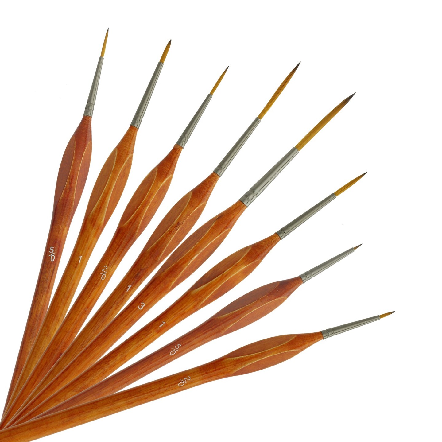 Artsmith 12pc White Taklon Brush Set - Professional Paint Brushes For Acrylics, Watercolor & Tempera