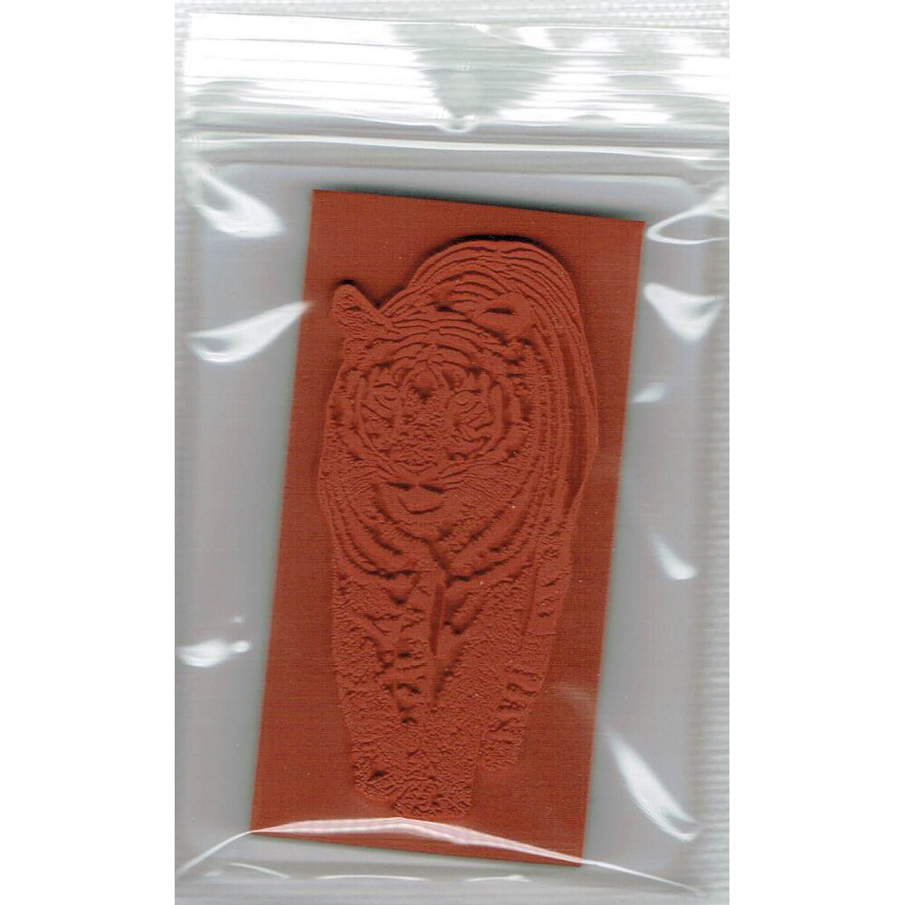 Deep Red Stamps Bengal Tiger Rubber Cling Stamp 1.5 x 3.2 inches