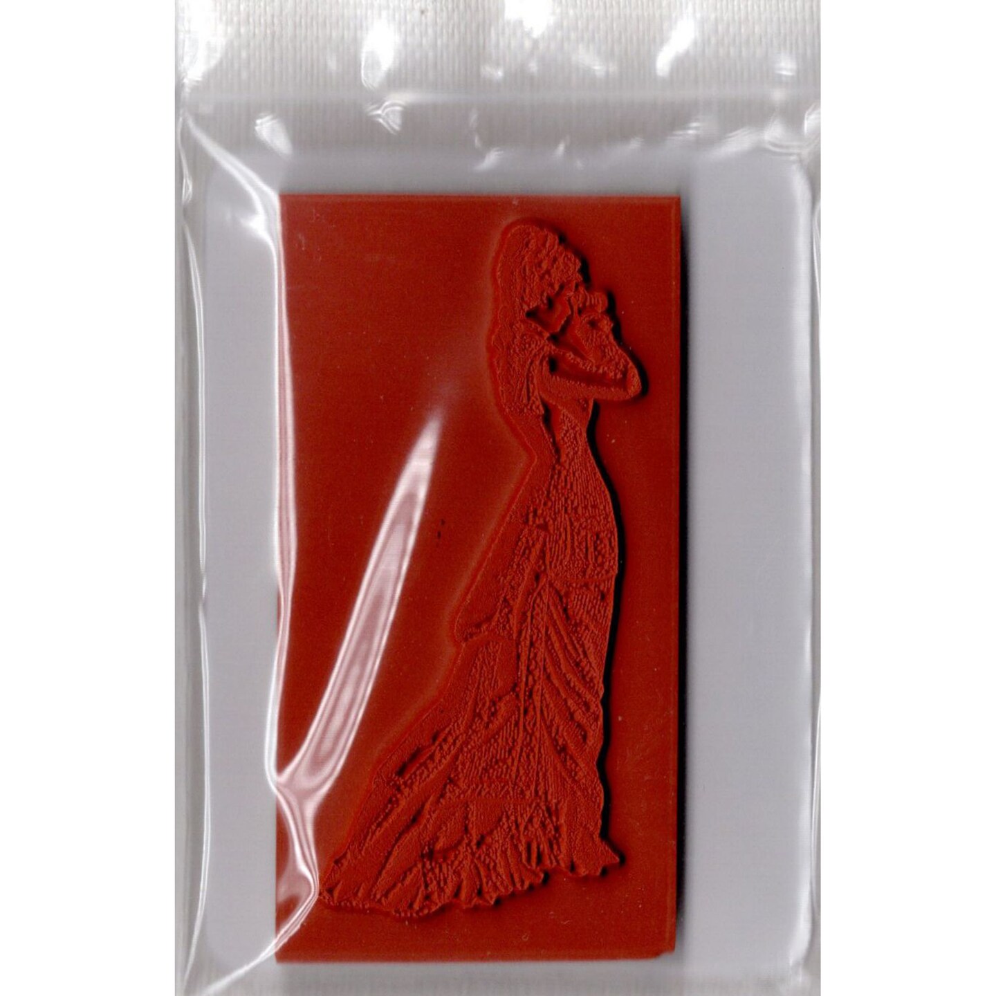 Deep Red Stamps Victorian View Rubber Cling Stamp 1.6 x 3.3 inches