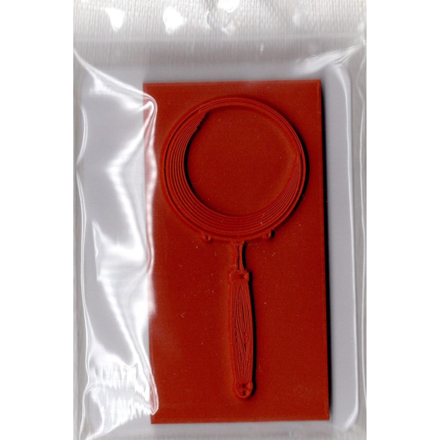Deep Red Stamps Magnifying Glass Rubber Cling Stamp 3.2 x 1.5 inches