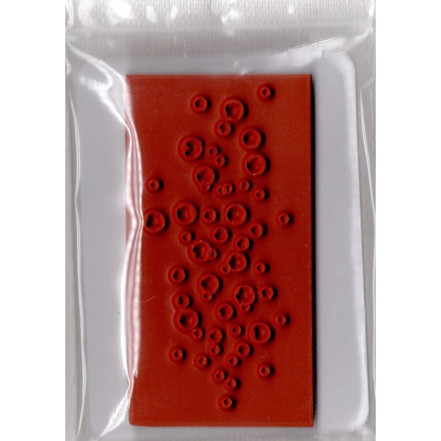 Deep Red Stamps Fizzy Bubbles Rubber Cling Stamp 1.6 x 3.3 inches