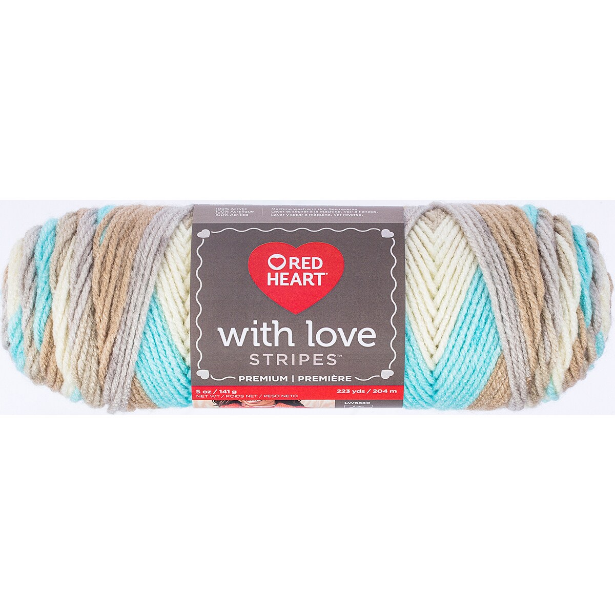 Sandbar Stripe - Red Heart With Love Yarn