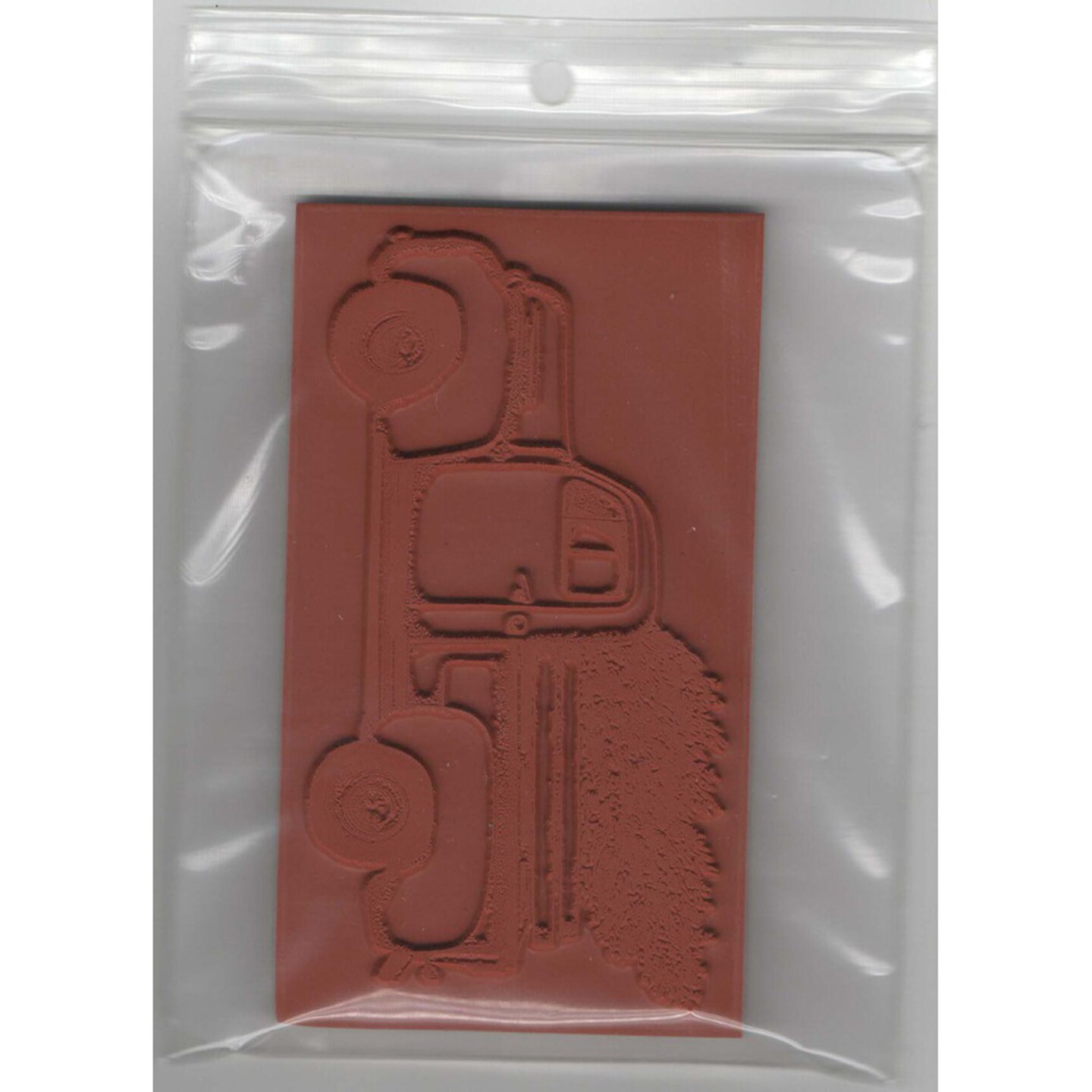 Deep Red Stamps Christmas Tree Pickup Rubber Cling Stamp 4 x 2.2 inches