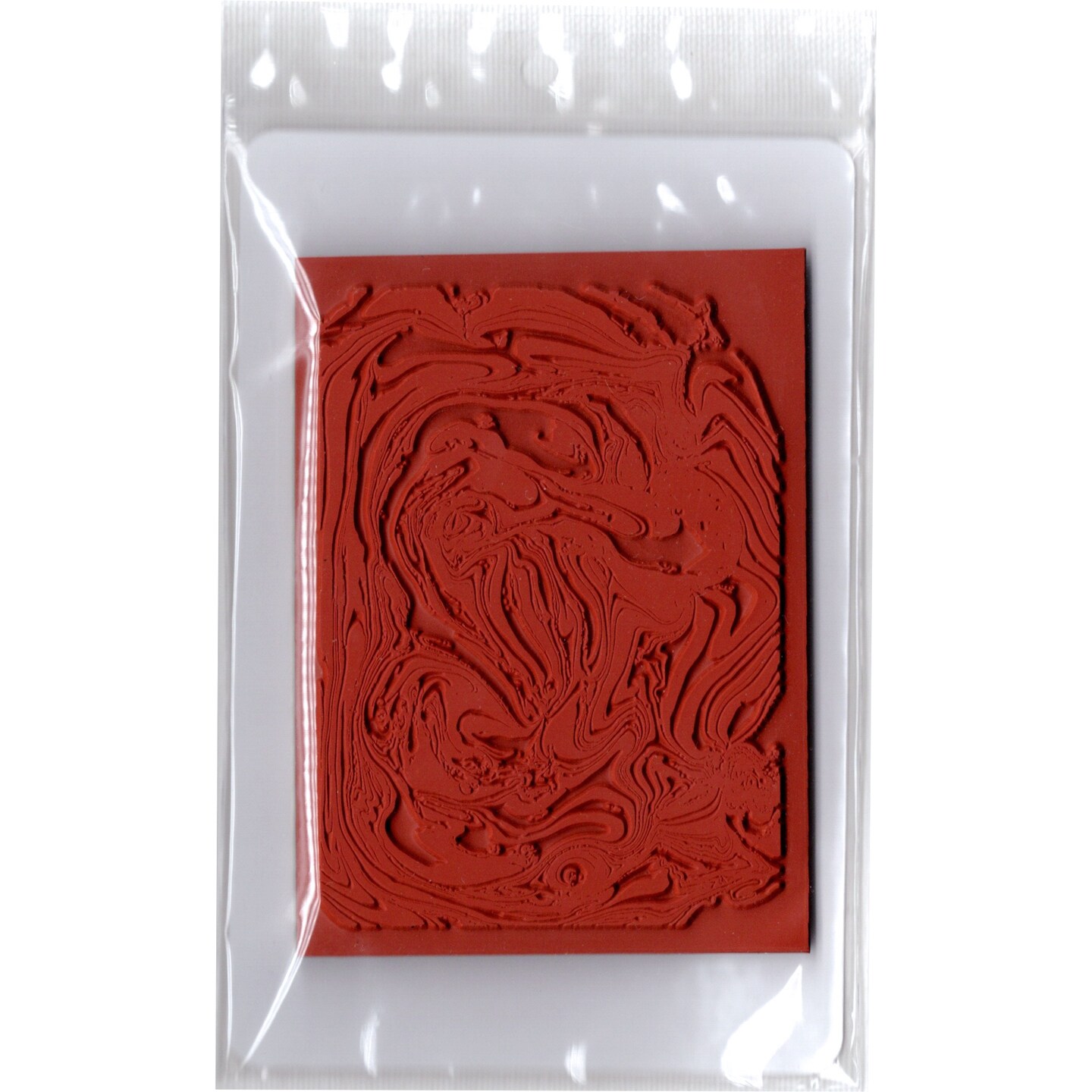 Deep Red Stamps Acrylic Pour Rubber Cling Stamp 2.9 x 4 inches