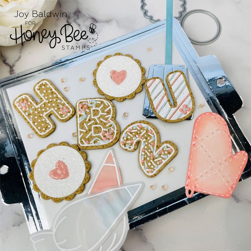 Sugar Cookie Alphabet 6x8 Stamp Set - Honey Bee Stamps