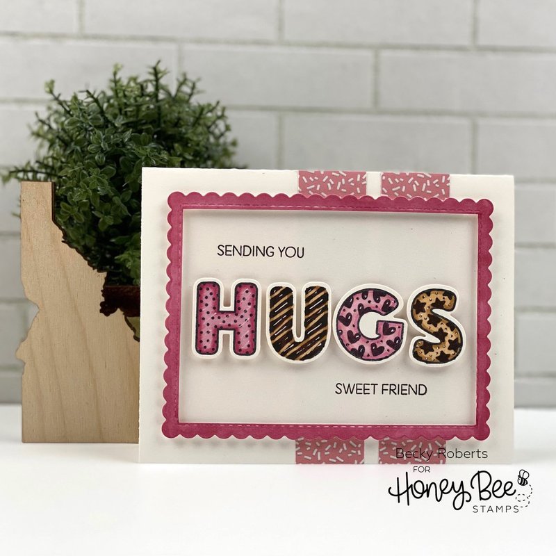 Sugar Cookie Alphabet 6x8 Stamp Set - Honey Bee Stamps