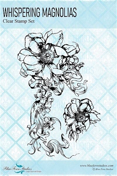 Whispering Magnolias Clear Stamps - Fairy Whispers - Blue Fern Studios