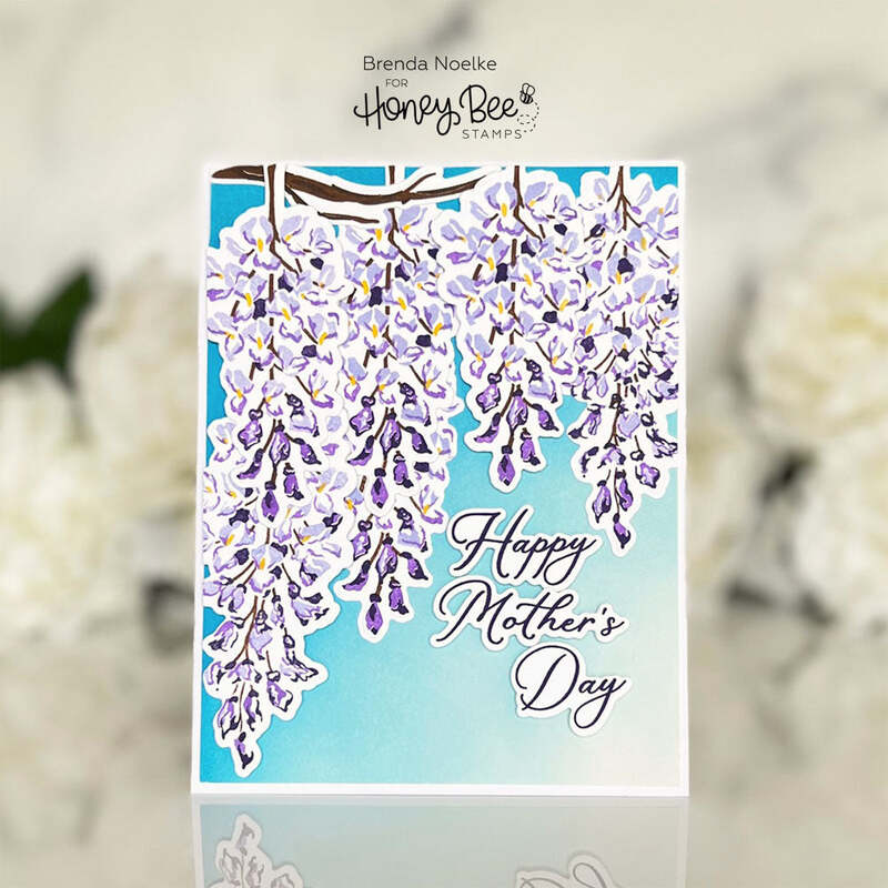 Layering Wisteria 6x8 Stamp Set - Honey Bee Stamps