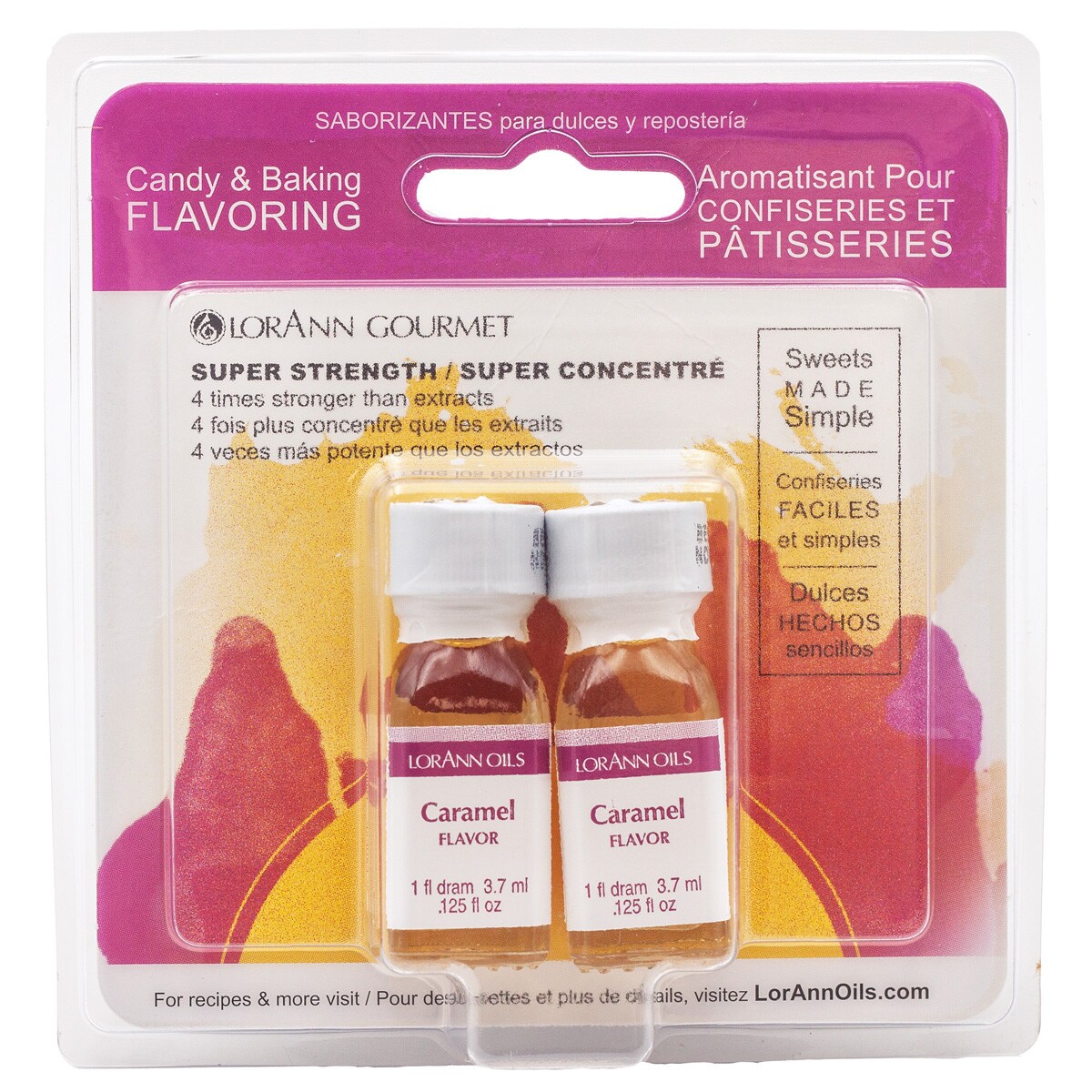 LorAnn Oils Caramel Super Strength Flavor, 1 Dram Twin Pack