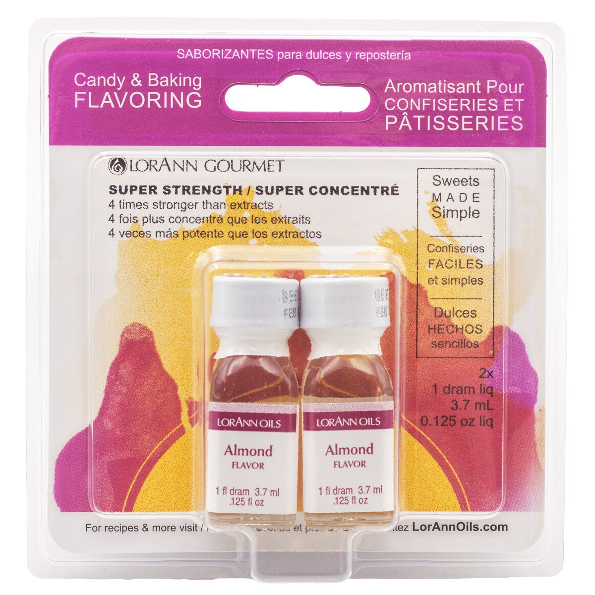 LorAnn Oils Almond Super Strength Flavor, 1 Dram Twin Pack