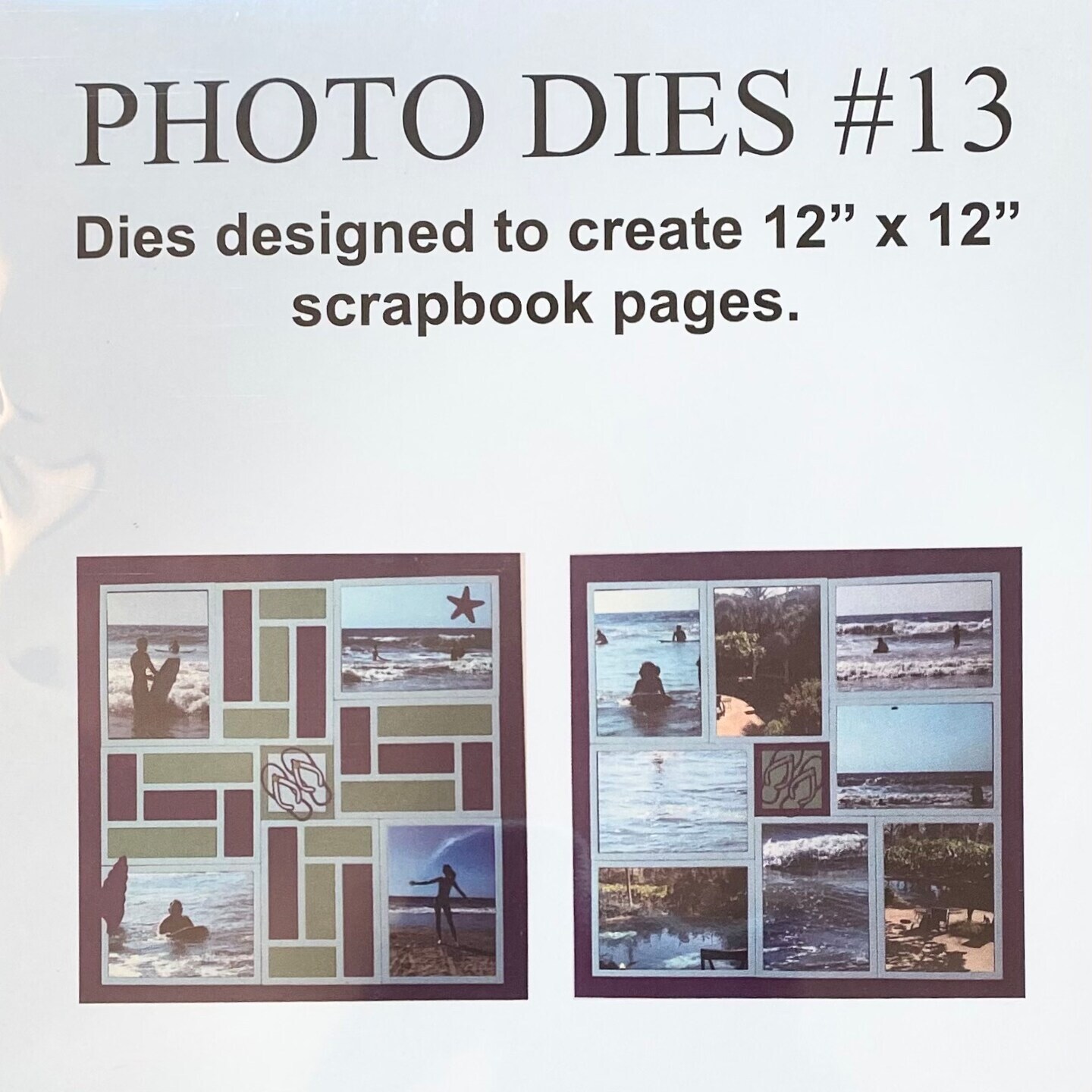 Photo Dies Kit 13 - Rectangle Dies creates a multi-color scrapbook layout with ease.