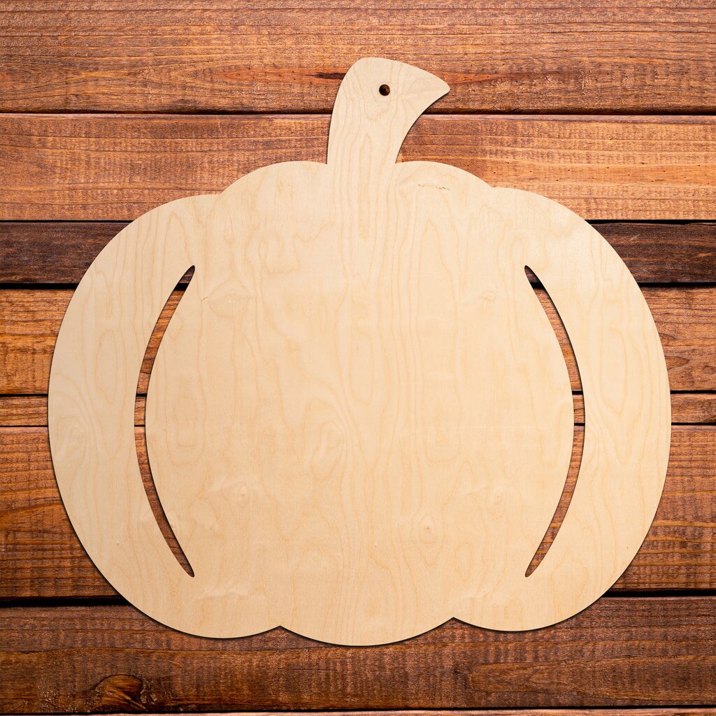18 in. Unfinished Wooden Carriage Pumpkin