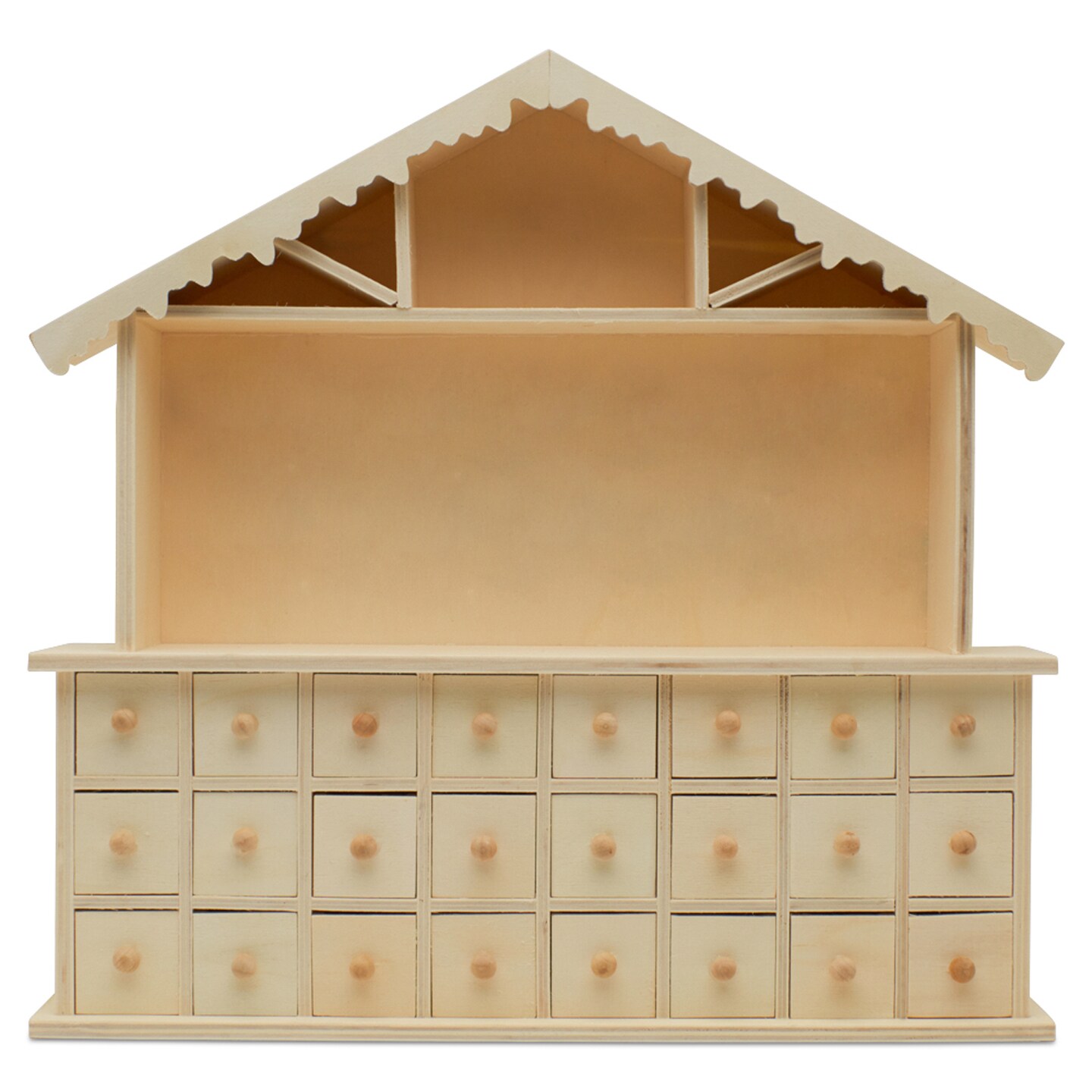 Wooden Advent Calendar, DIY Preassembled, Empty Drawers | Woodpeckers