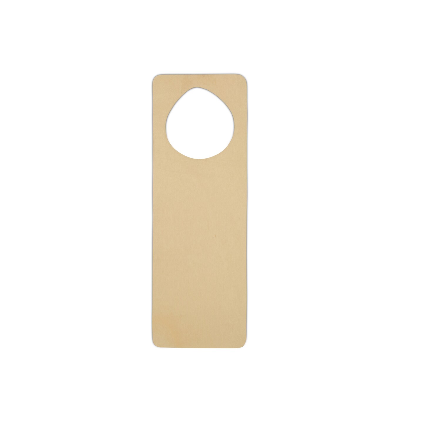 Wood Door Knob Hanger 9.5 x 3-1/4 Inch, Unfinished to Paint |Woodpeckers