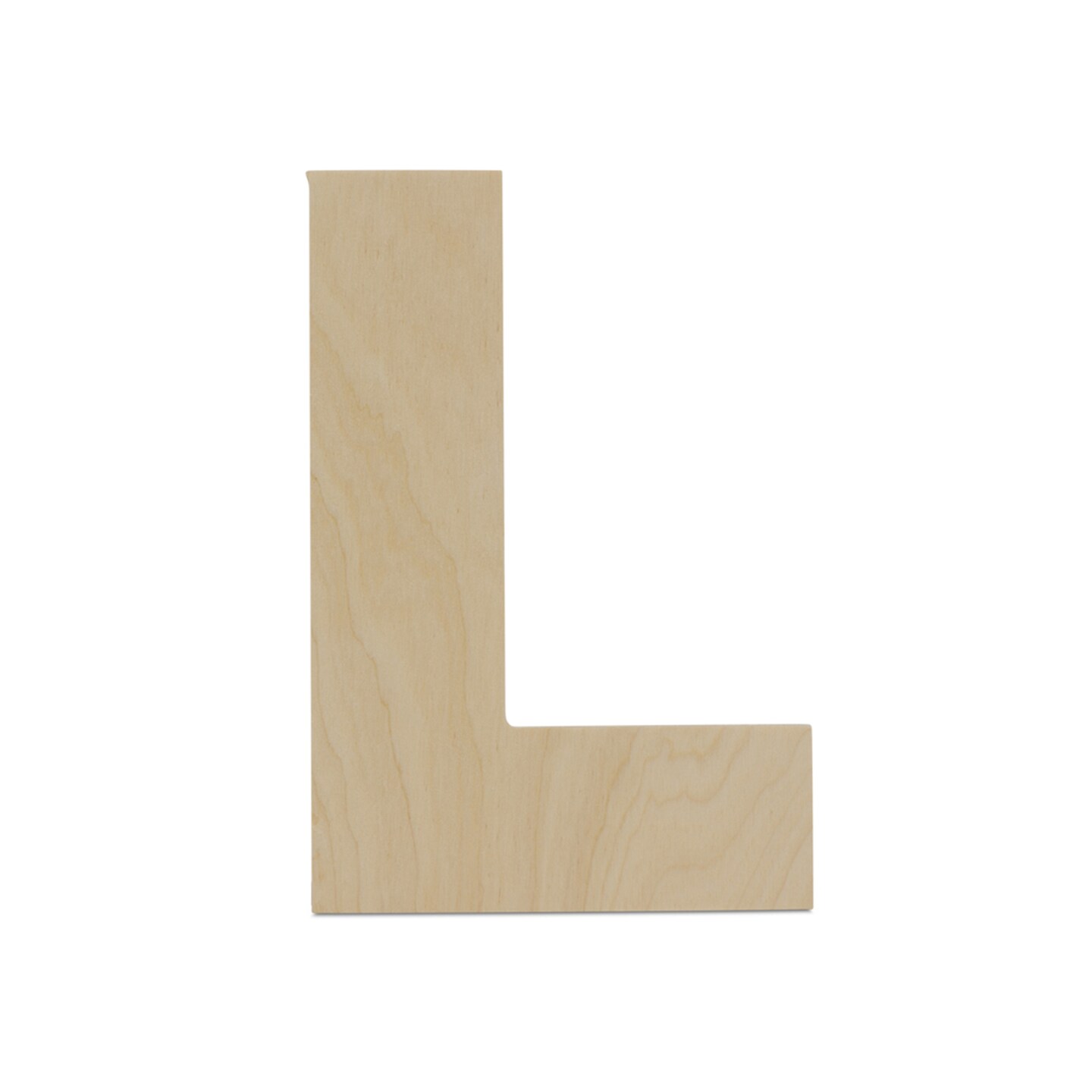 Wooden Letter L 12 inch or 8 inch, Unfinished Large Wood Letters for Crafts | Woodpeckers
