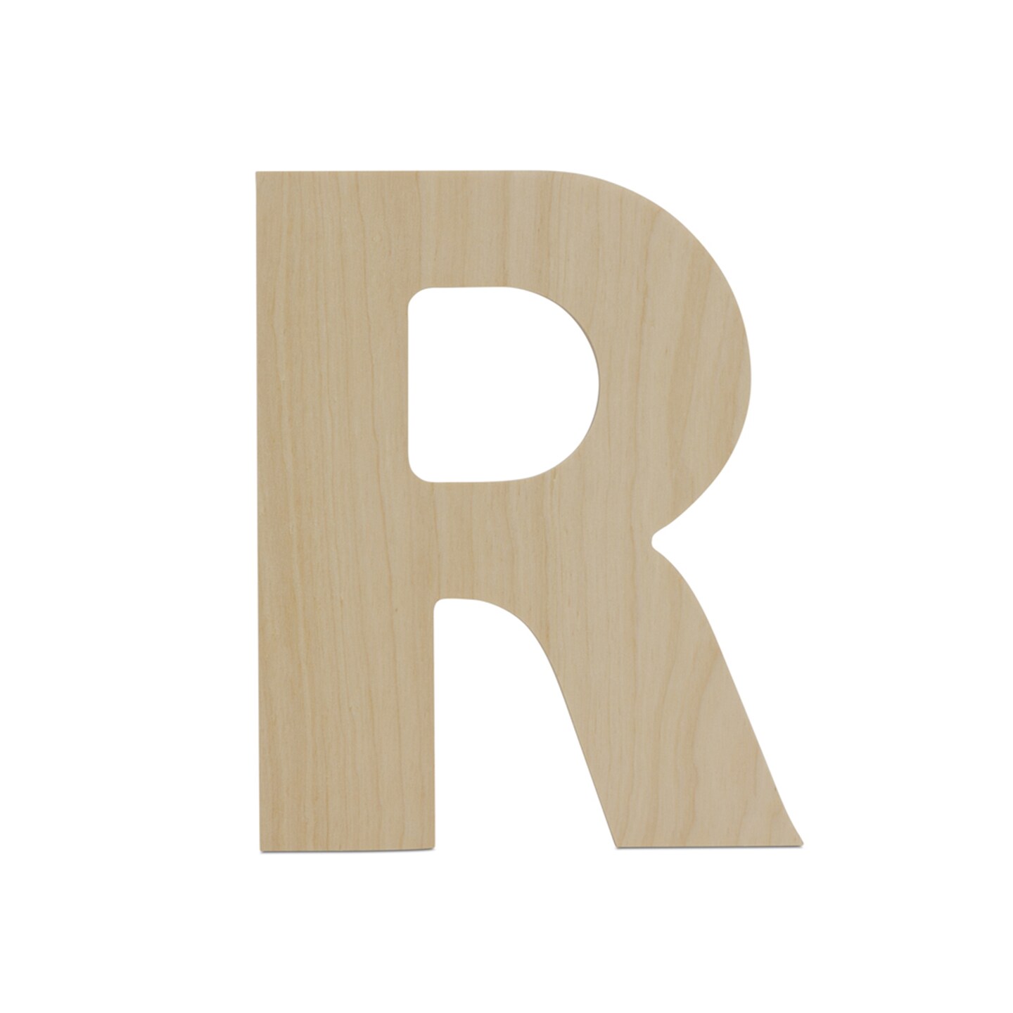 Wooden Letter R 12 inch or 8 inch, Unfinished Large Wood Letters for Crafts | Woodpeckers
