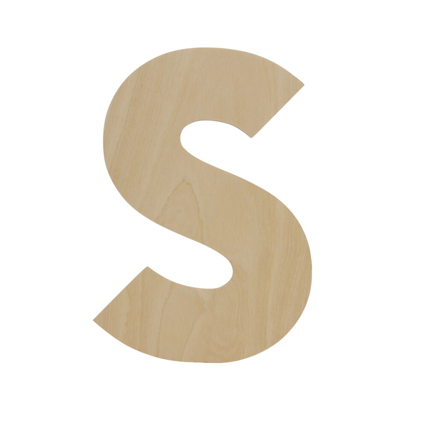 Wooden Letter S 12 inch or 8 inch, Unfinished Large Wood Letters for Crafts | Woodpeckers