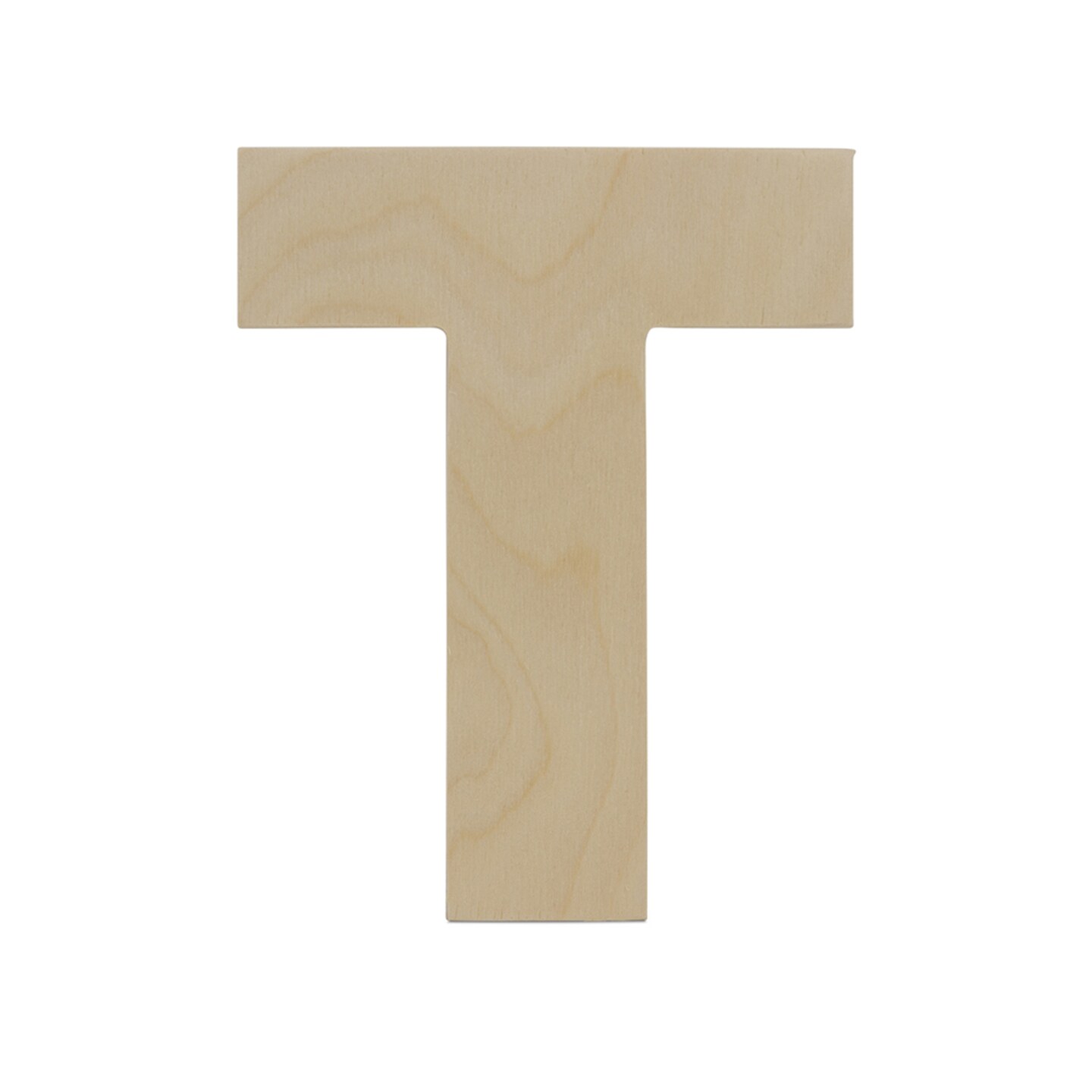 Wooden Letter T 12 inch or 8 inch, Unfinished Large Wood Letters for Crafts | Woodpeckers