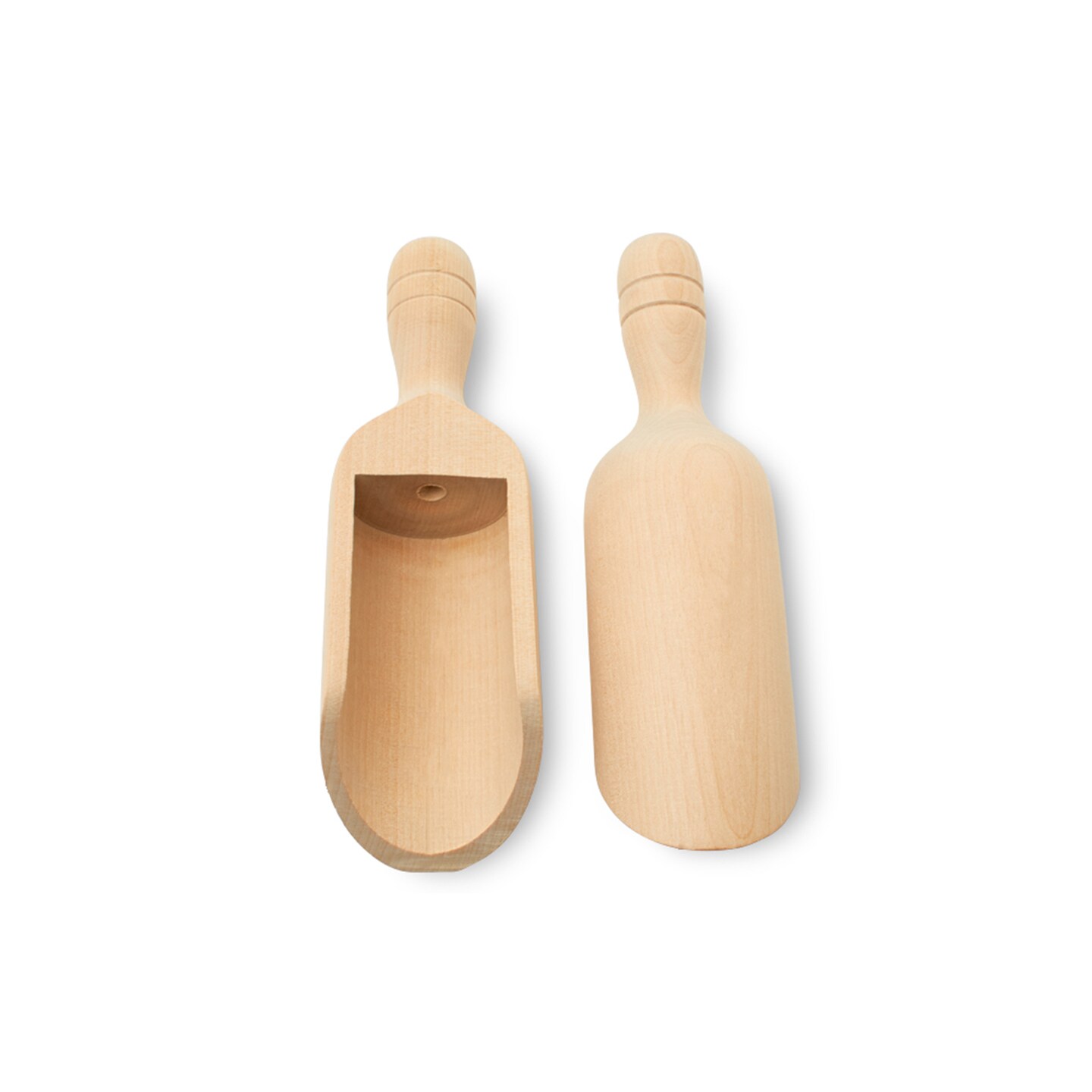 Mini Wooden Scoopers Assorted Sizes, Unfinished, for Bath Salts & Jars | Woodpeckers